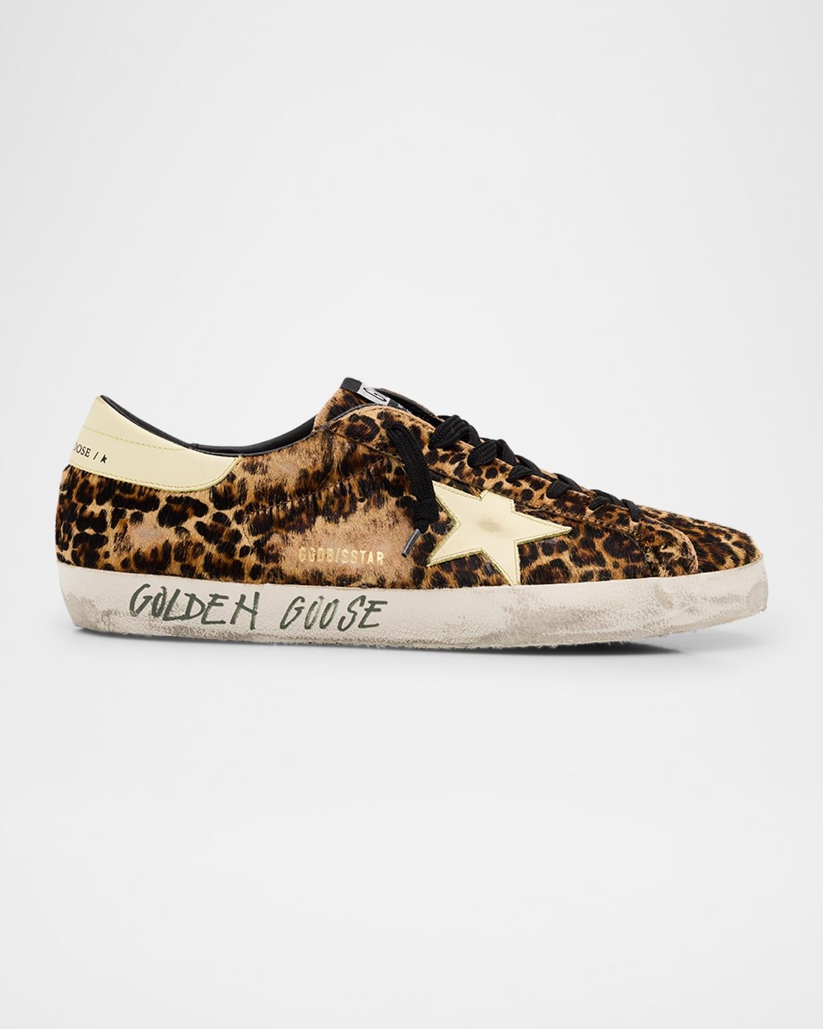 Men & apos;s Super-Star Leopard-Print Low-Top Sneakers