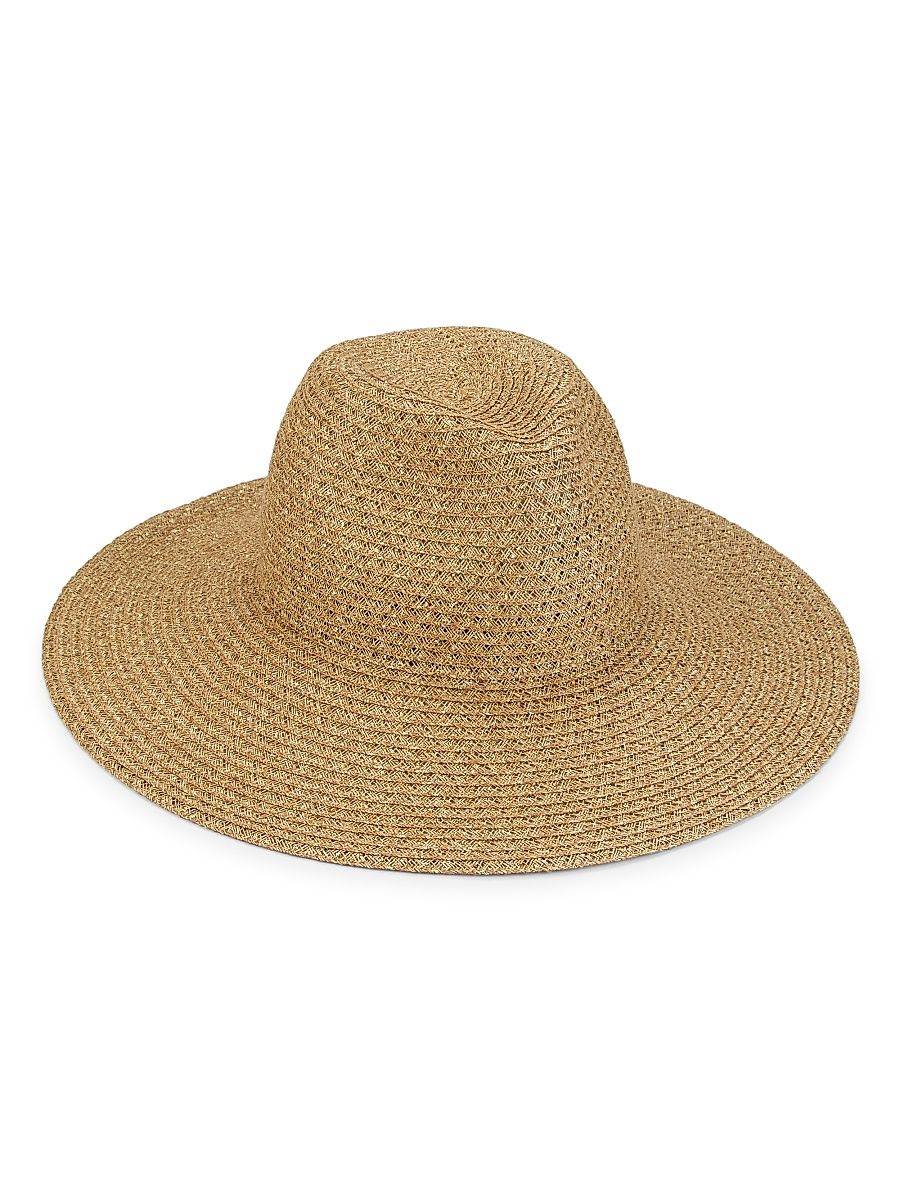 Women's Emmanuelle Packable Straw Hat - Camel Gold