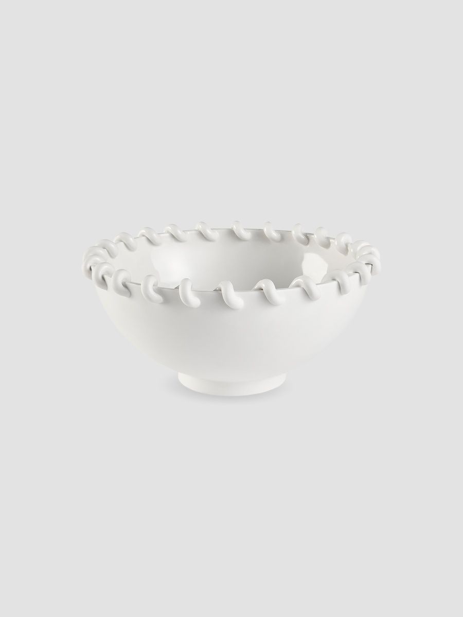 Jonathan Adler Rivoli Round Bowl - White