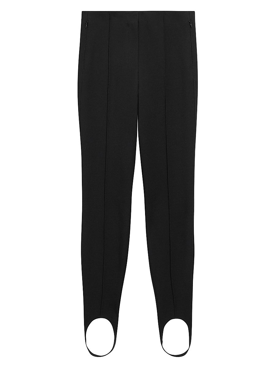 Women's Slim Stirrup Pants - Black - Size 12