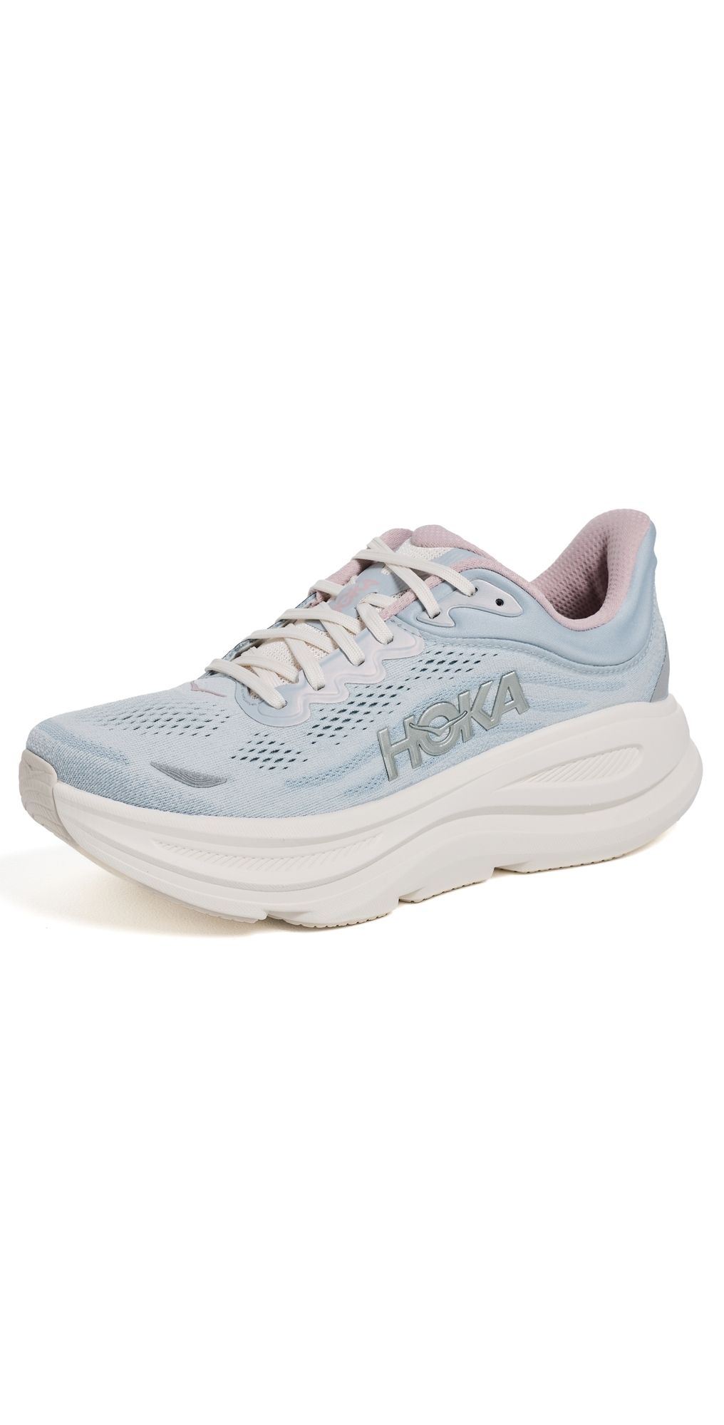 HOKA Bondi 9 Sneakers Alabaster/Mineral Blue 4
