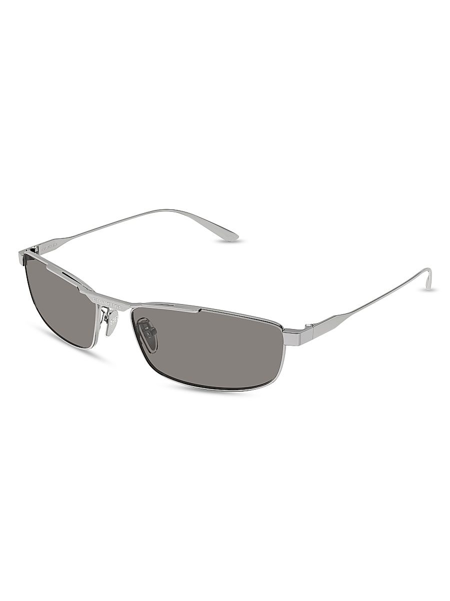 Men's Tag 3.0 61MM Rectangular Sunglasses - Ruthenium Black