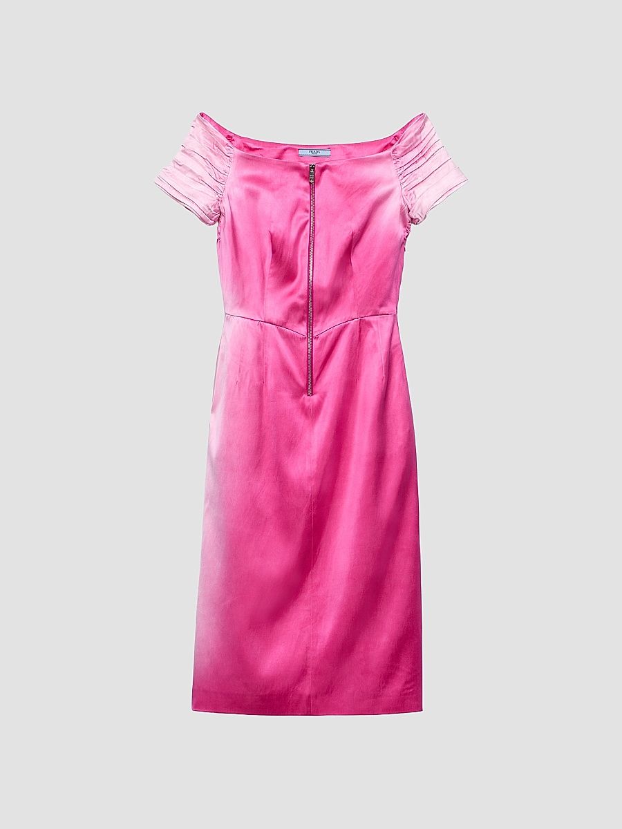 Women's Washed Duchesse Dress - Pink - Size 8