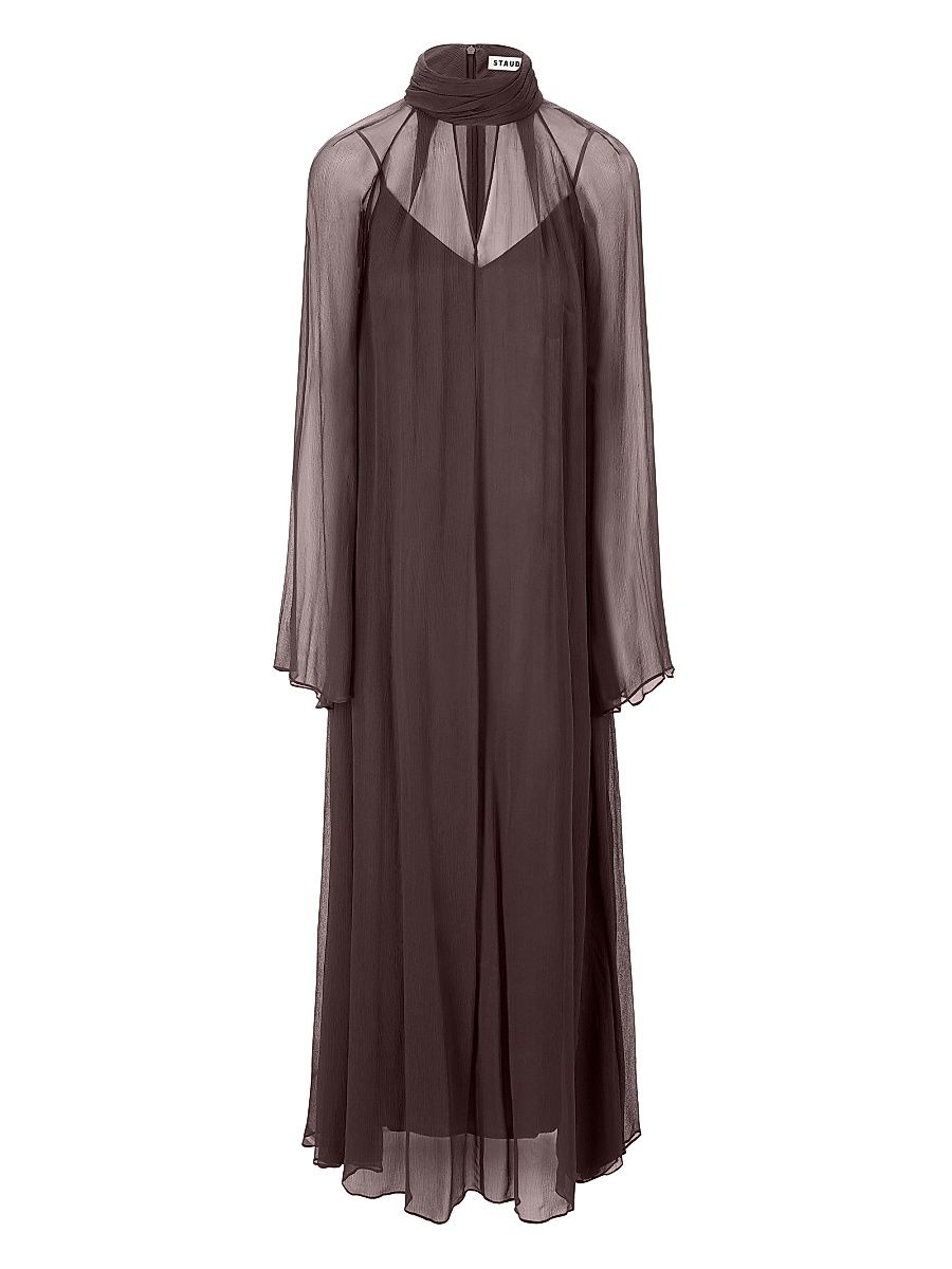 Women's Esther Chiffon Maxi Dress - Earth - Size Large