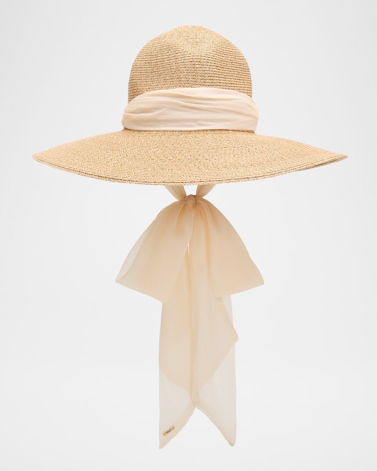 Cassidy Packable Wide-Brim Fedora with Scarf