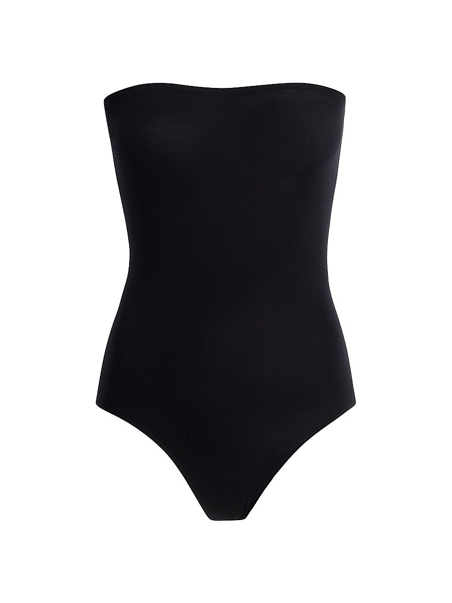 Women's Ballet Strapless Bodysuit - Black