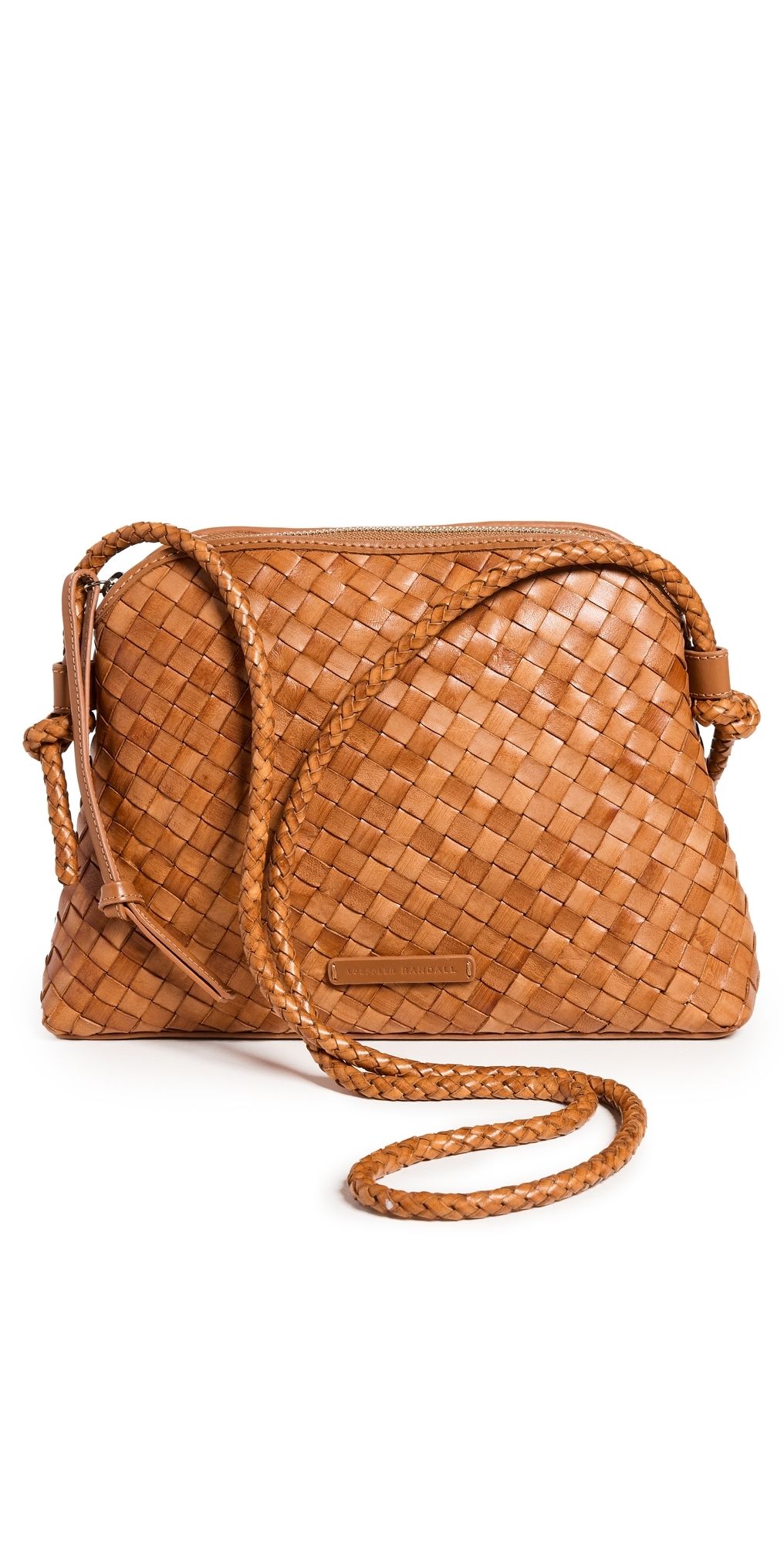 Loeffler Randall Mallory Woven Crossbody Bag Timber One Size