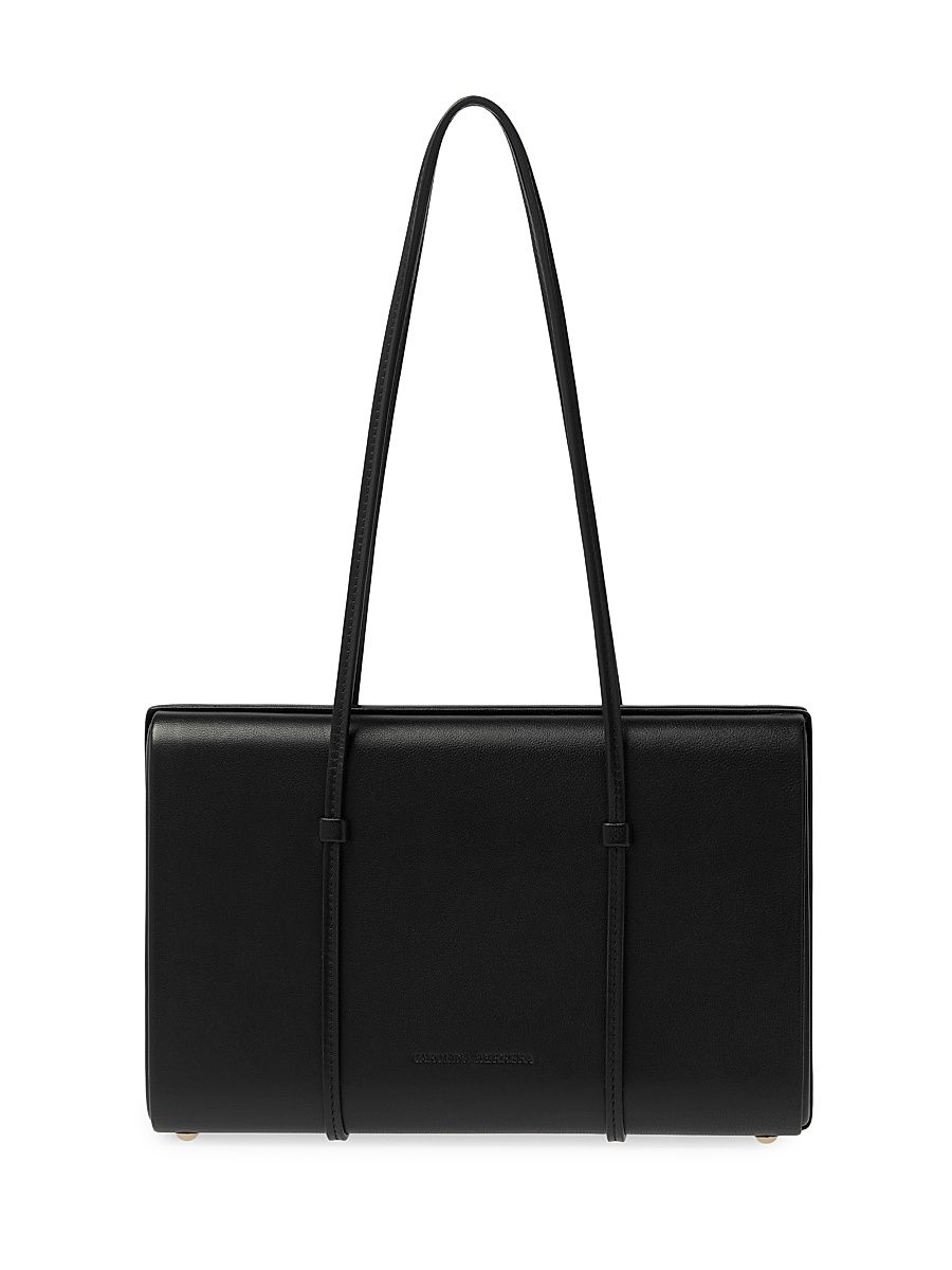 Women's Luci Leather Shoulder Bag - Black