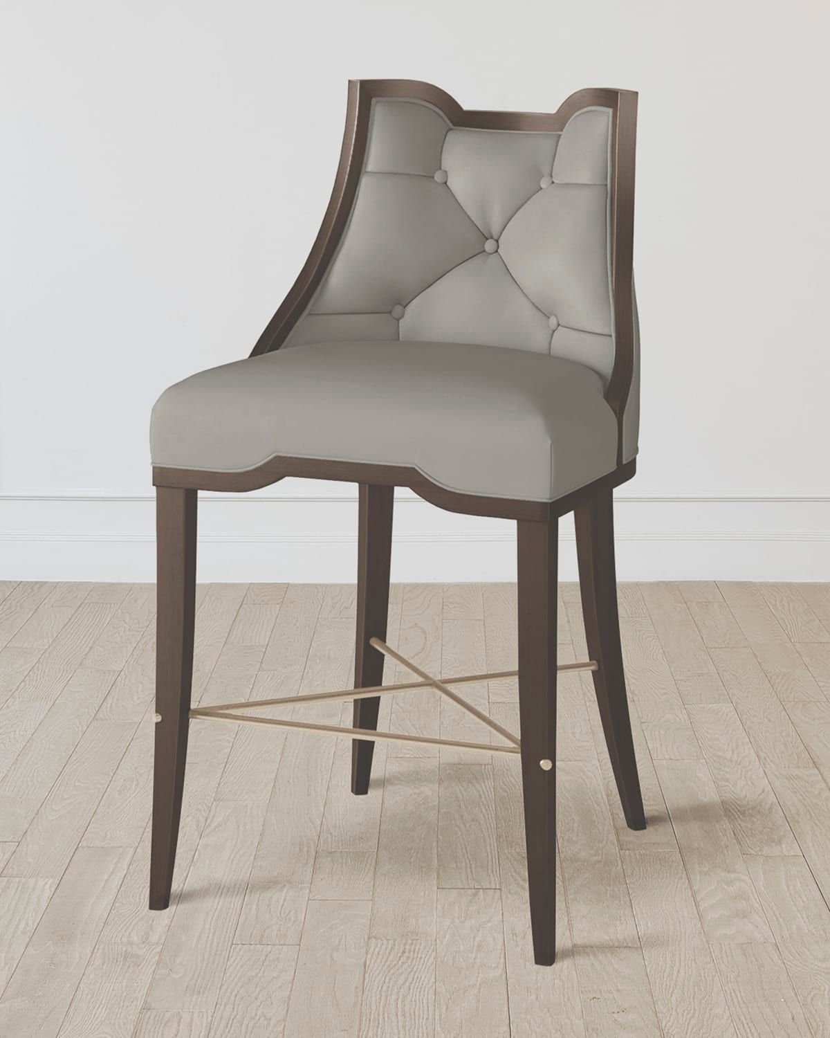 Logan Leather Counter Stool, 26"