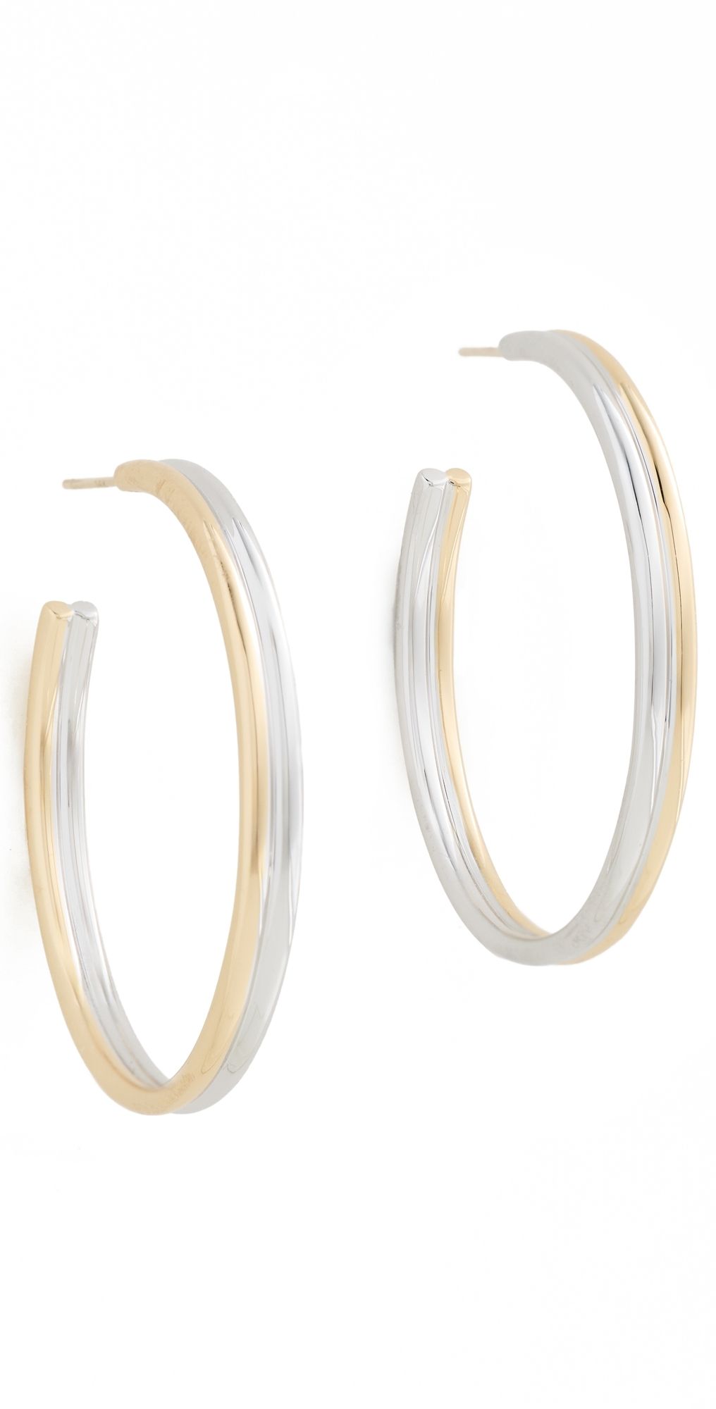 Jennifer Fisher Baby Hoop Earrings Two-Tone One Size