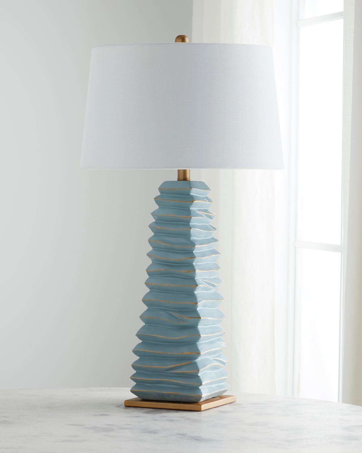 Carley Soft Teal Table Lamp