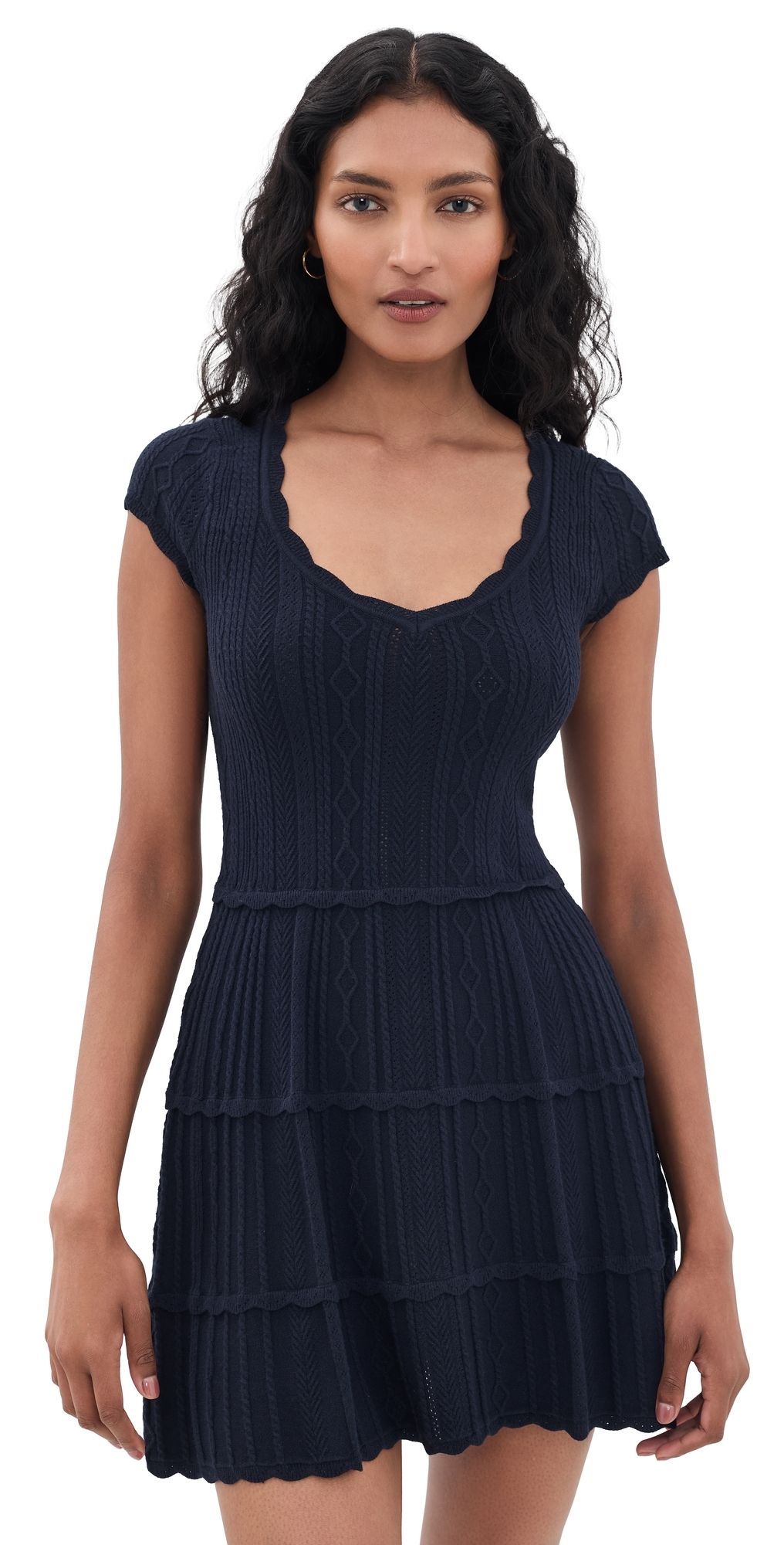 LoveShackFancy Taegan Dress Midnight Kiss XXS