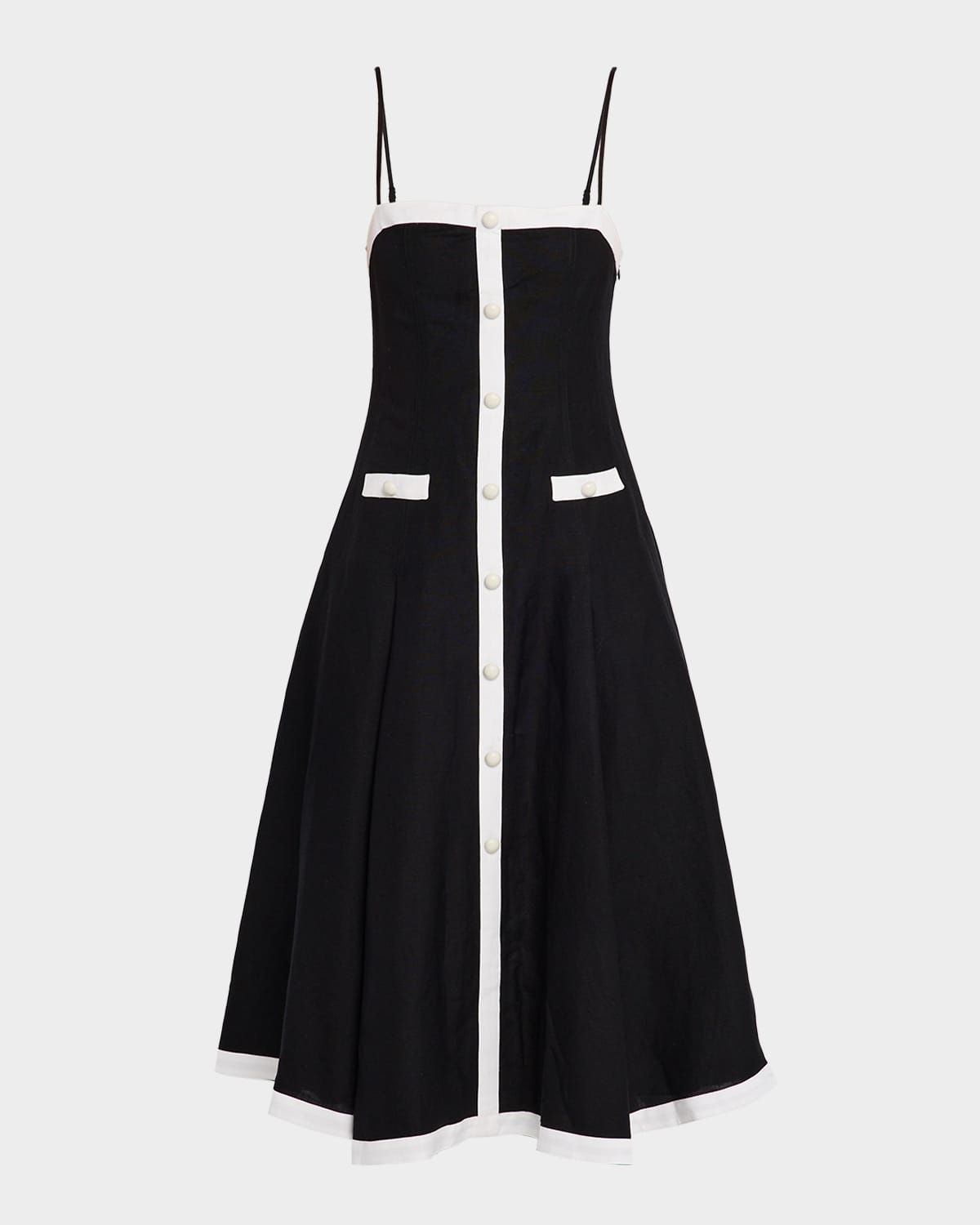 Cordelia Sleeveless Button-Front Midi Dress