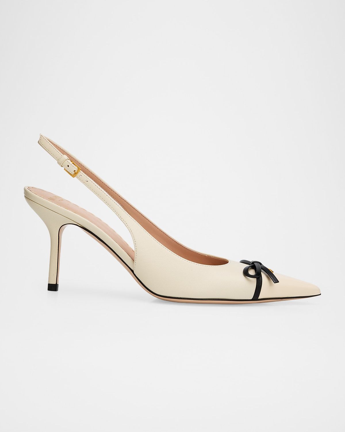 45mm Bepointy Patent Leather and Kidskin Slingback Pumps