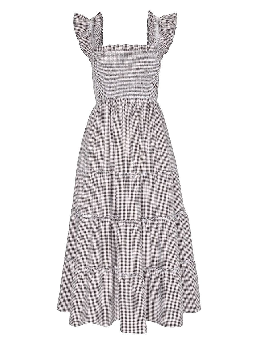 Women's The Ellie Nap Dress - Chocolate Gingham - Size XXXXL