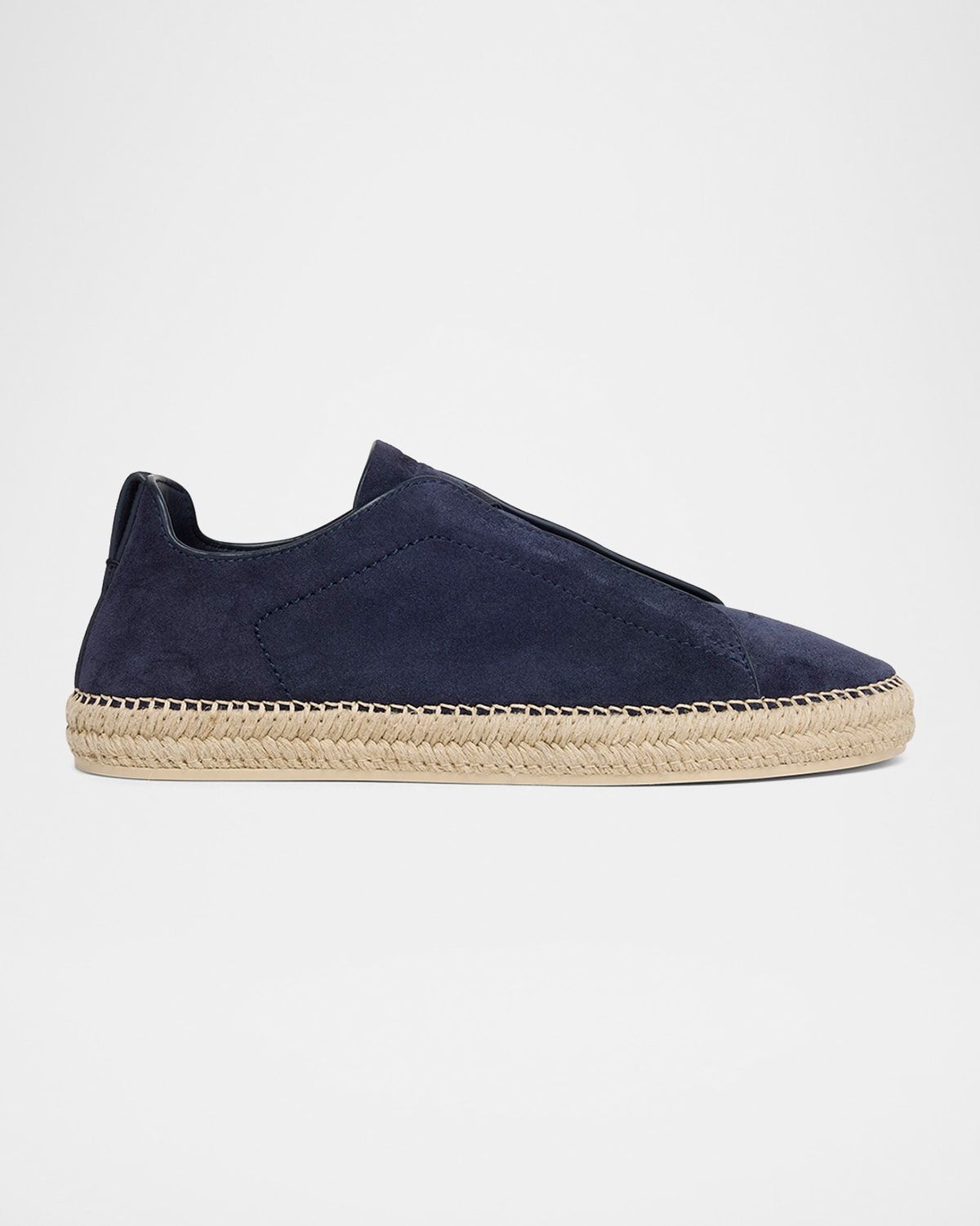 Men & apos;s Triple Stitch Suede Espadrille Sneakers
