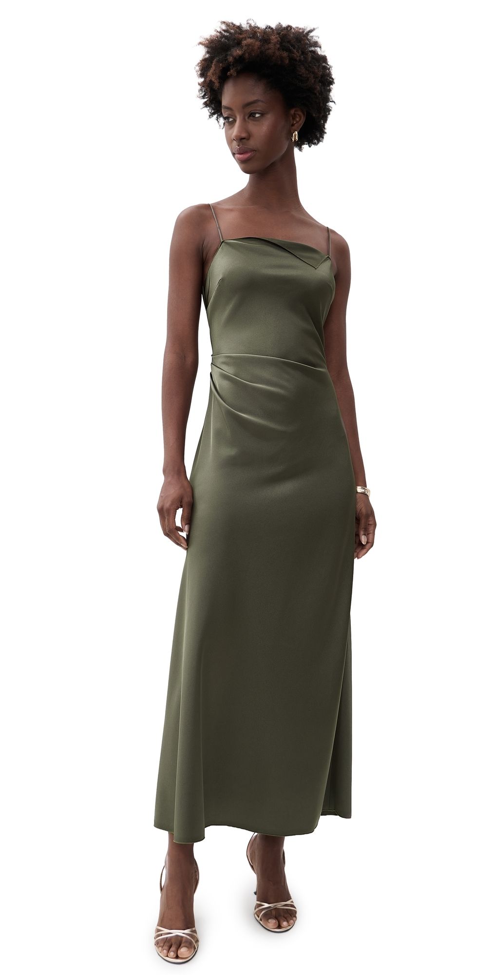 La Ligne Flipped Lapel Dress Taupe 2