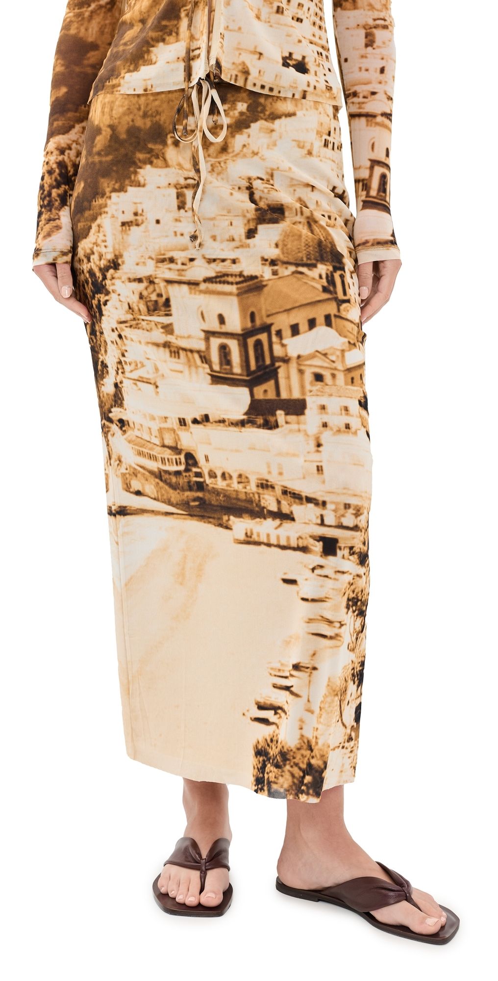 STAUD Porta Skirt Cliffside XS