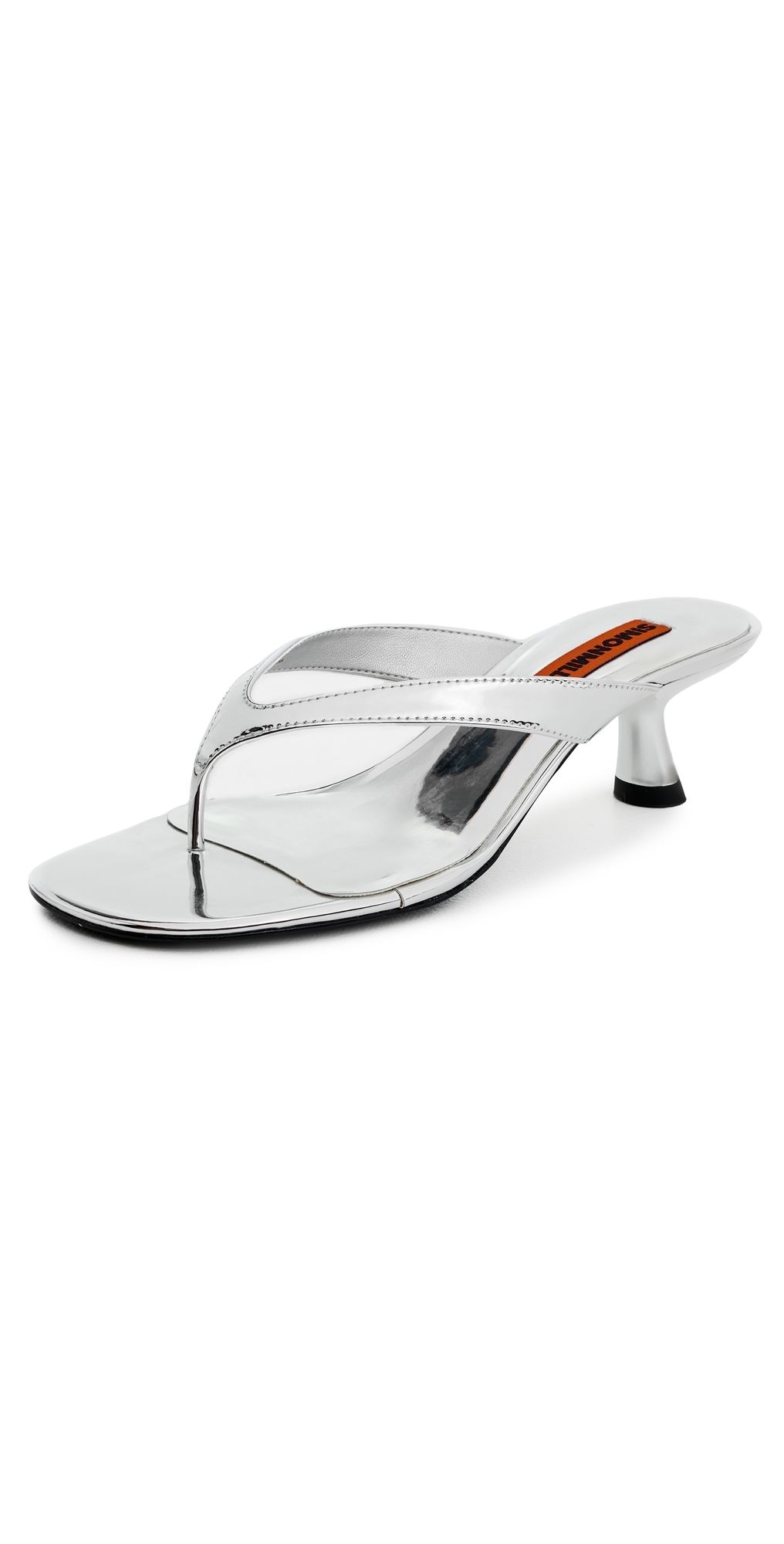 SIMONMILLER Beep Thong Sandals Silver 35