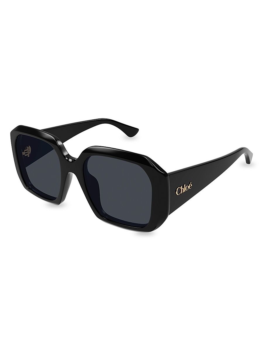 Women's Izia 54MM Square Sunglasses - Black