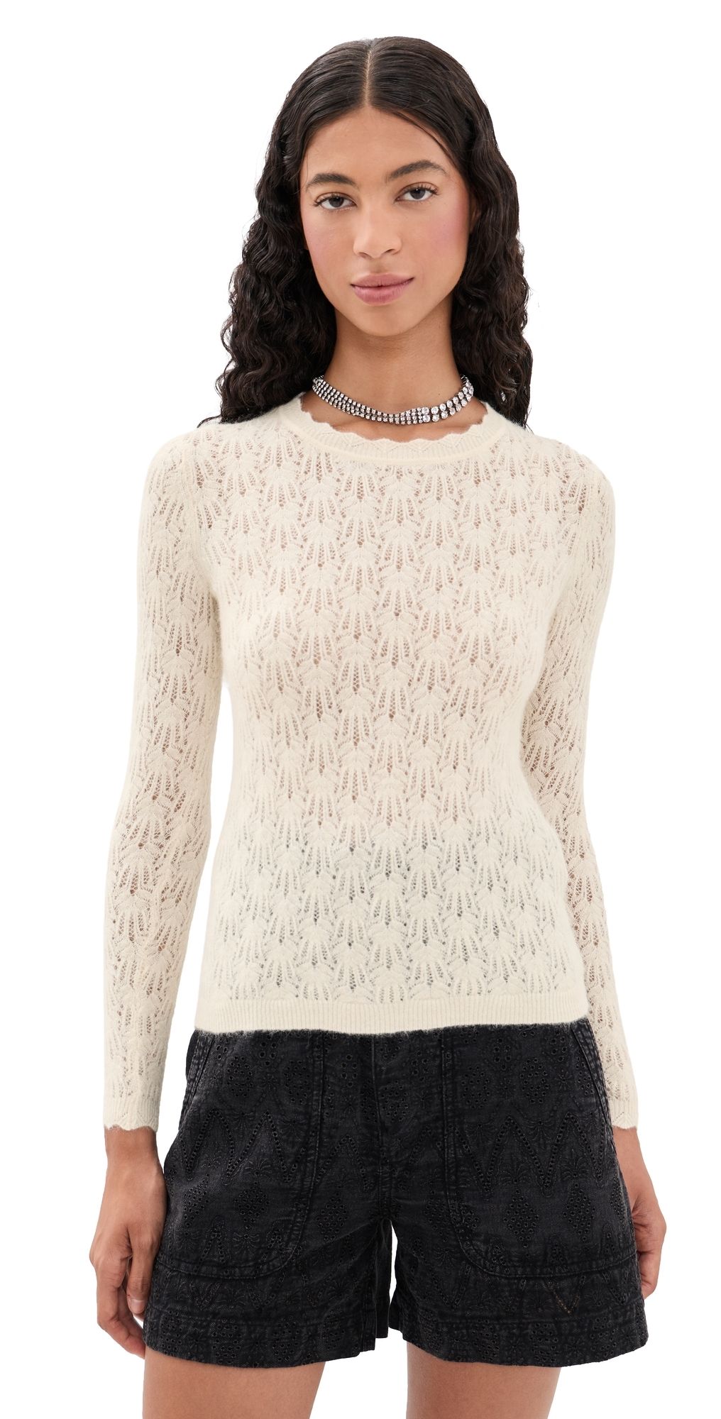 Isabel Marant Étoile Obeline Alpaca Sweater Ecru 34