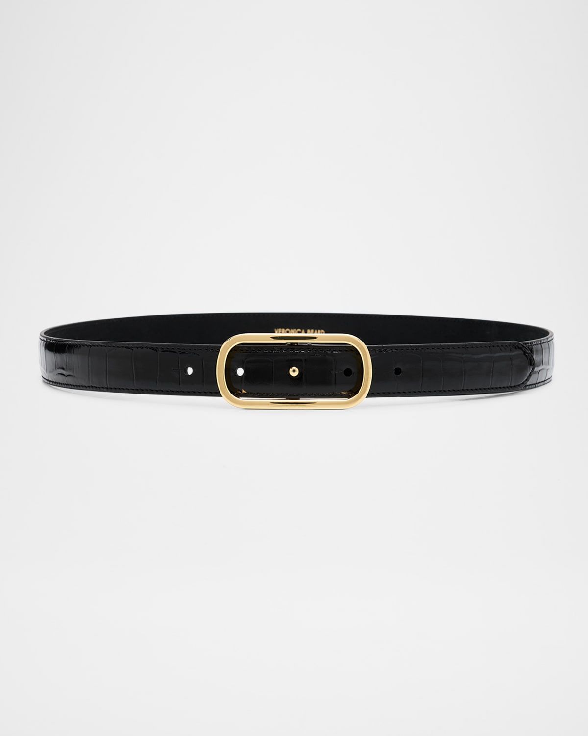 Loop Croc-Embossed Belt
