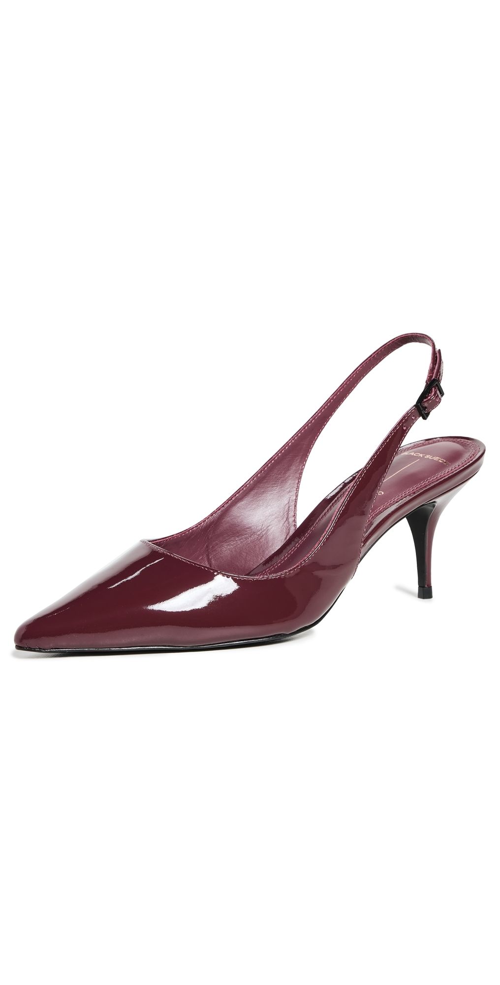 Black Suede Studio 65mm Alloy Pumps Port 35.5