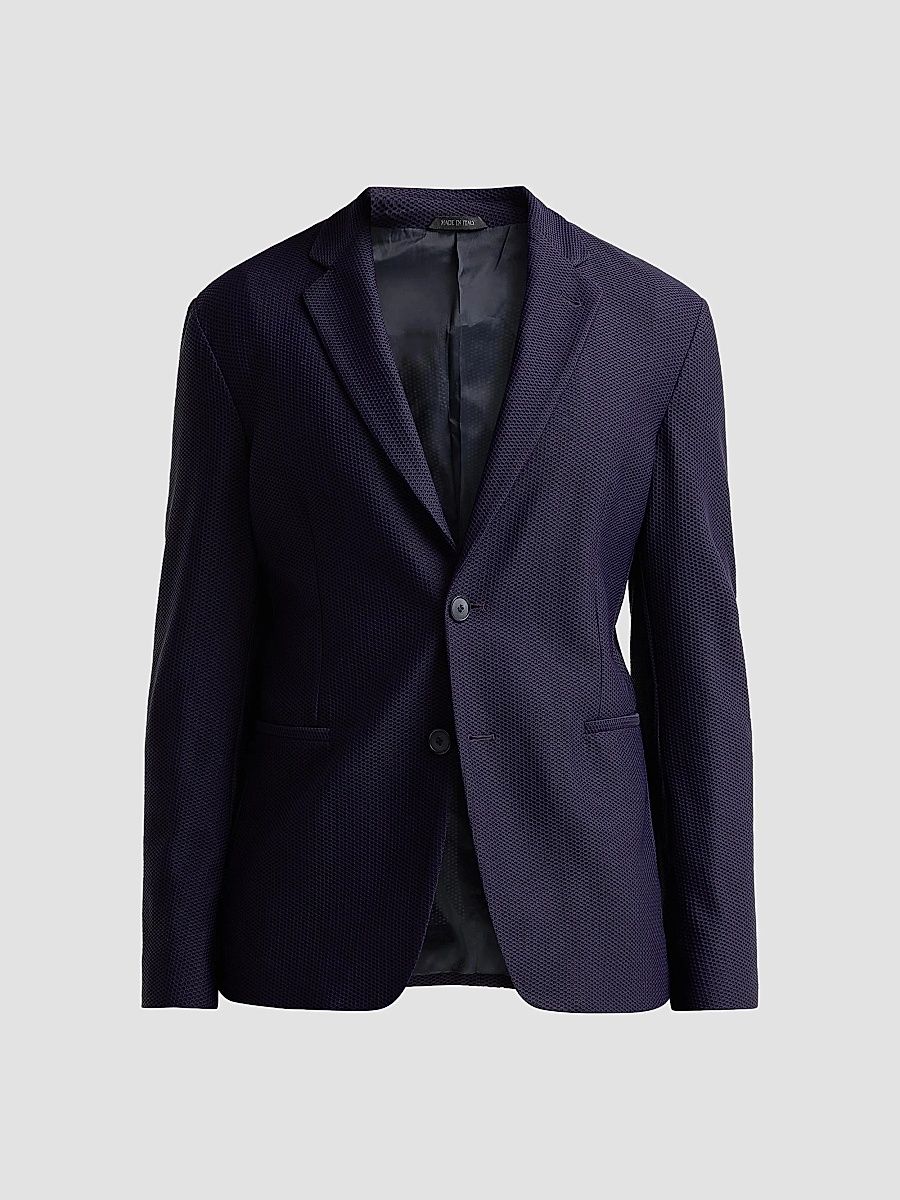 Men's Rice Stitch Two-Button Jacket - Mosto - Size 50