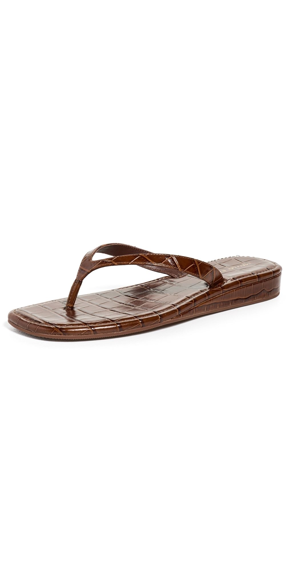 Loeffler Randall Lina Elevated Flip Flops Espresso 8