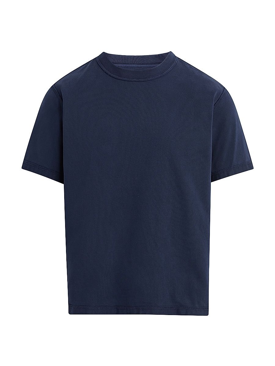 Men's Heavyweight Cotton T-Shirt - Deep Navy - Size XXL