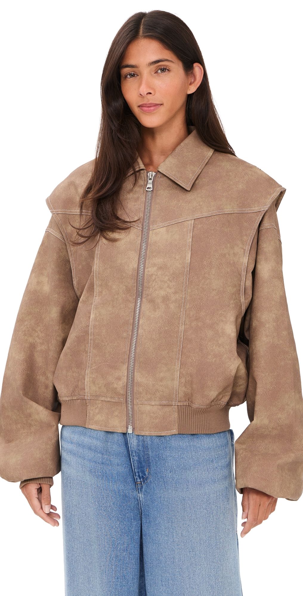 Lioness Vista Bomber Jacket Light Brown XS
