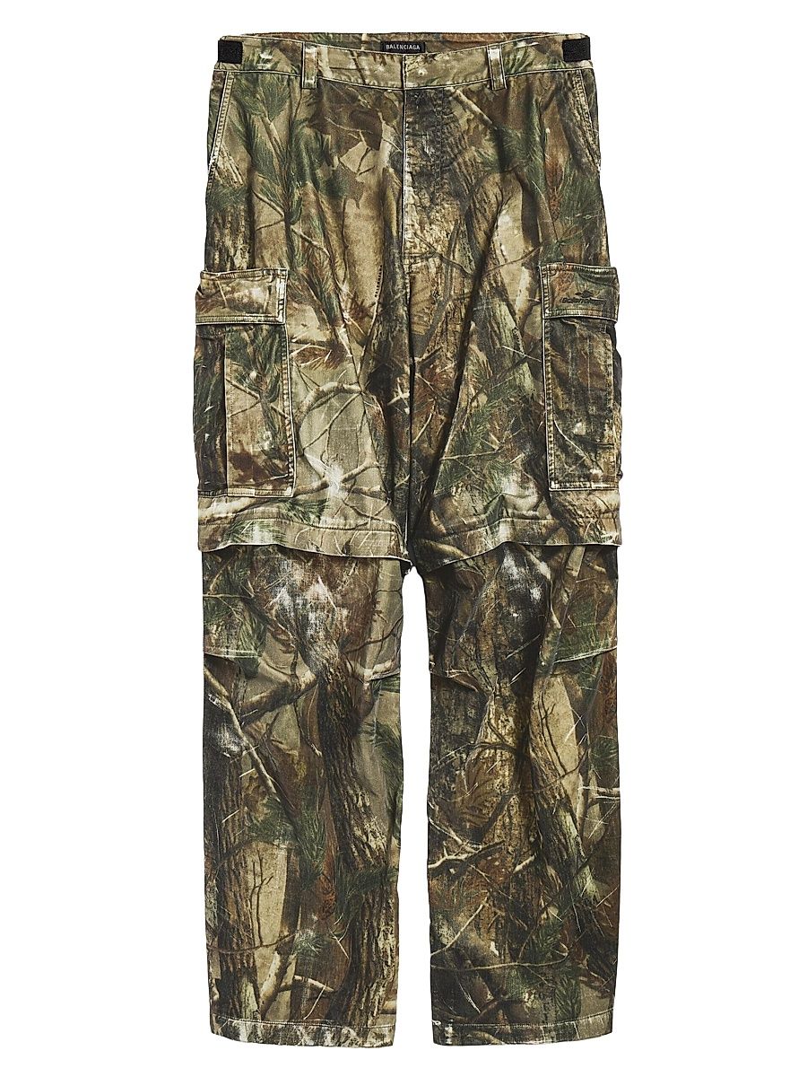 Men's Baggy Cargo Pants - Multicolored - Size Small