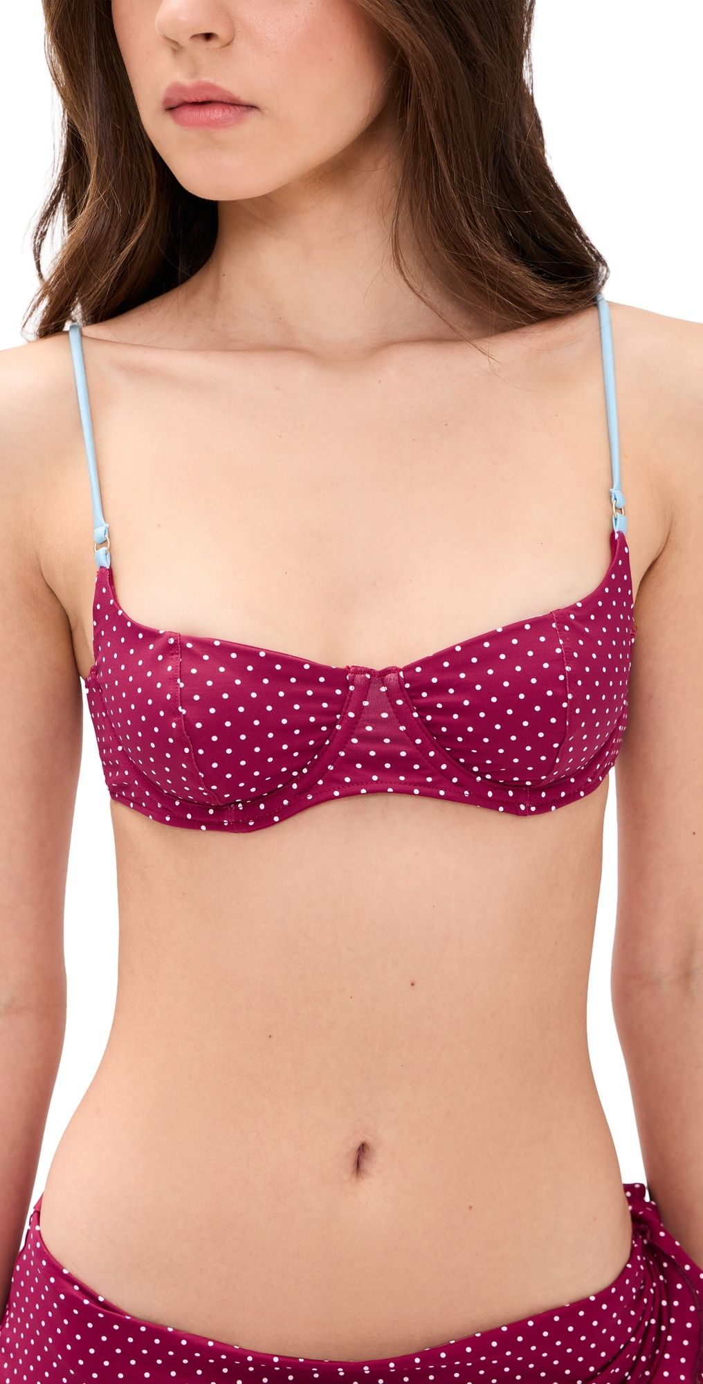 Frankies Bikinis Cola Swim Top Tuscany XL