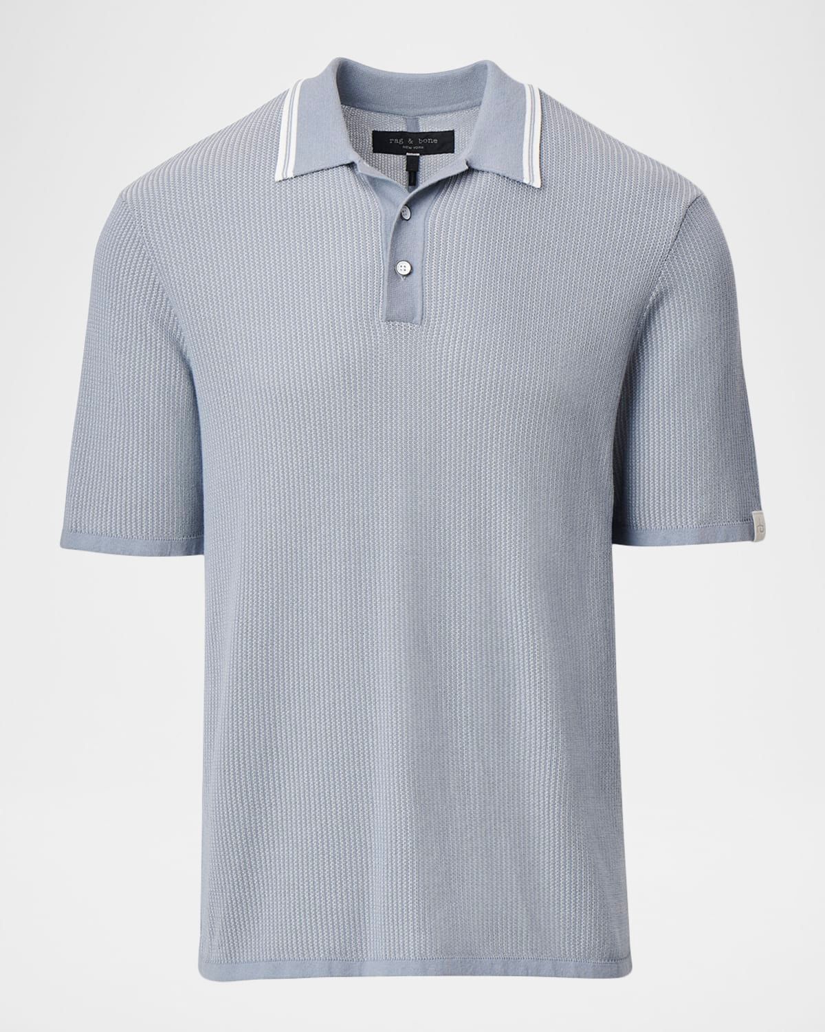 Men & apos;s Harvey Tipped Knit Polo Shirt