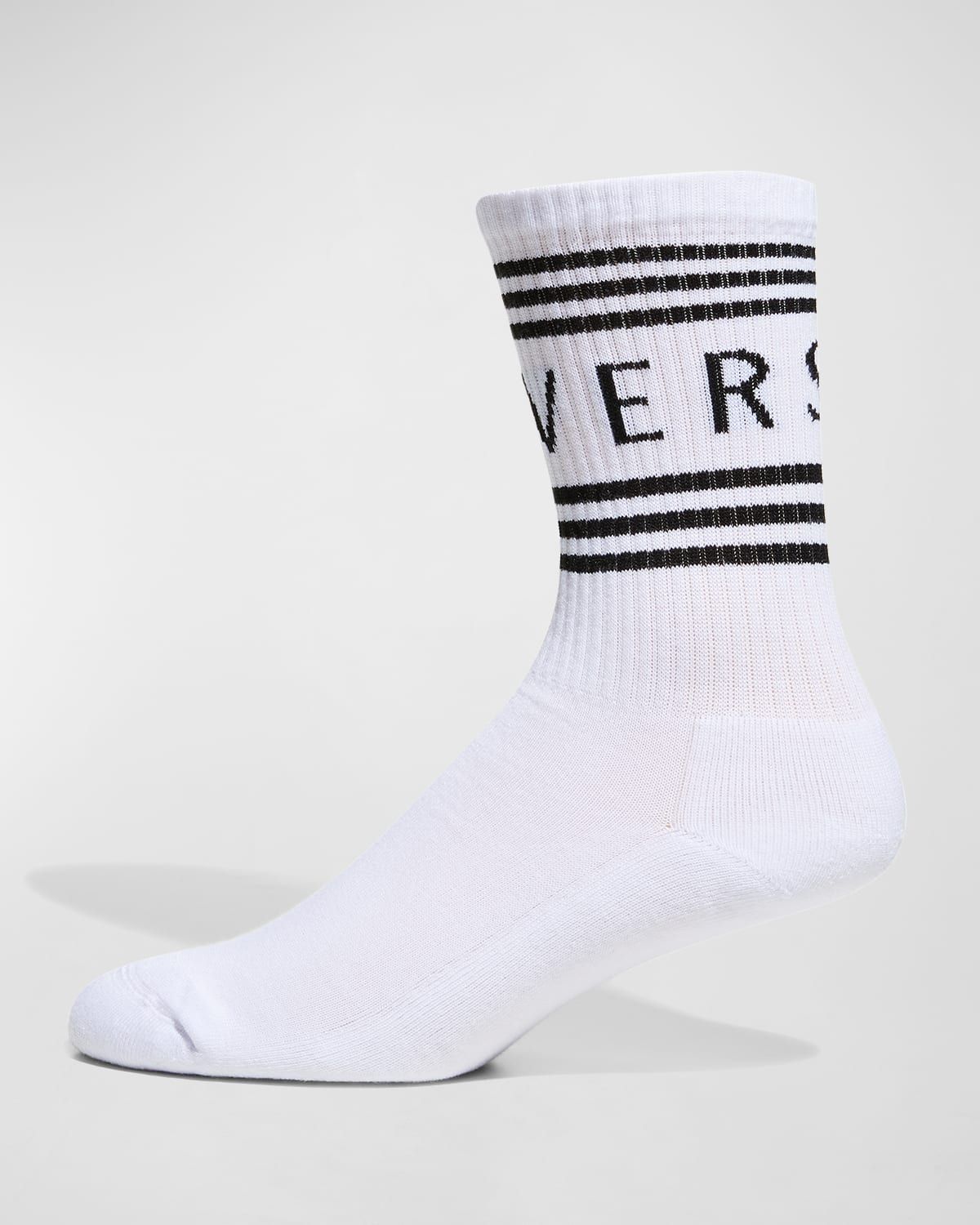 Men & apos;s Athletic Band Logo Crew Socks