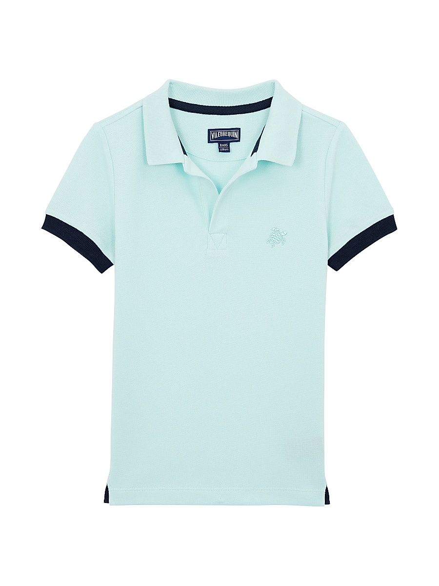 Little Boy's & Boy's Piqué Polo Shirt - Pacific - Size 12