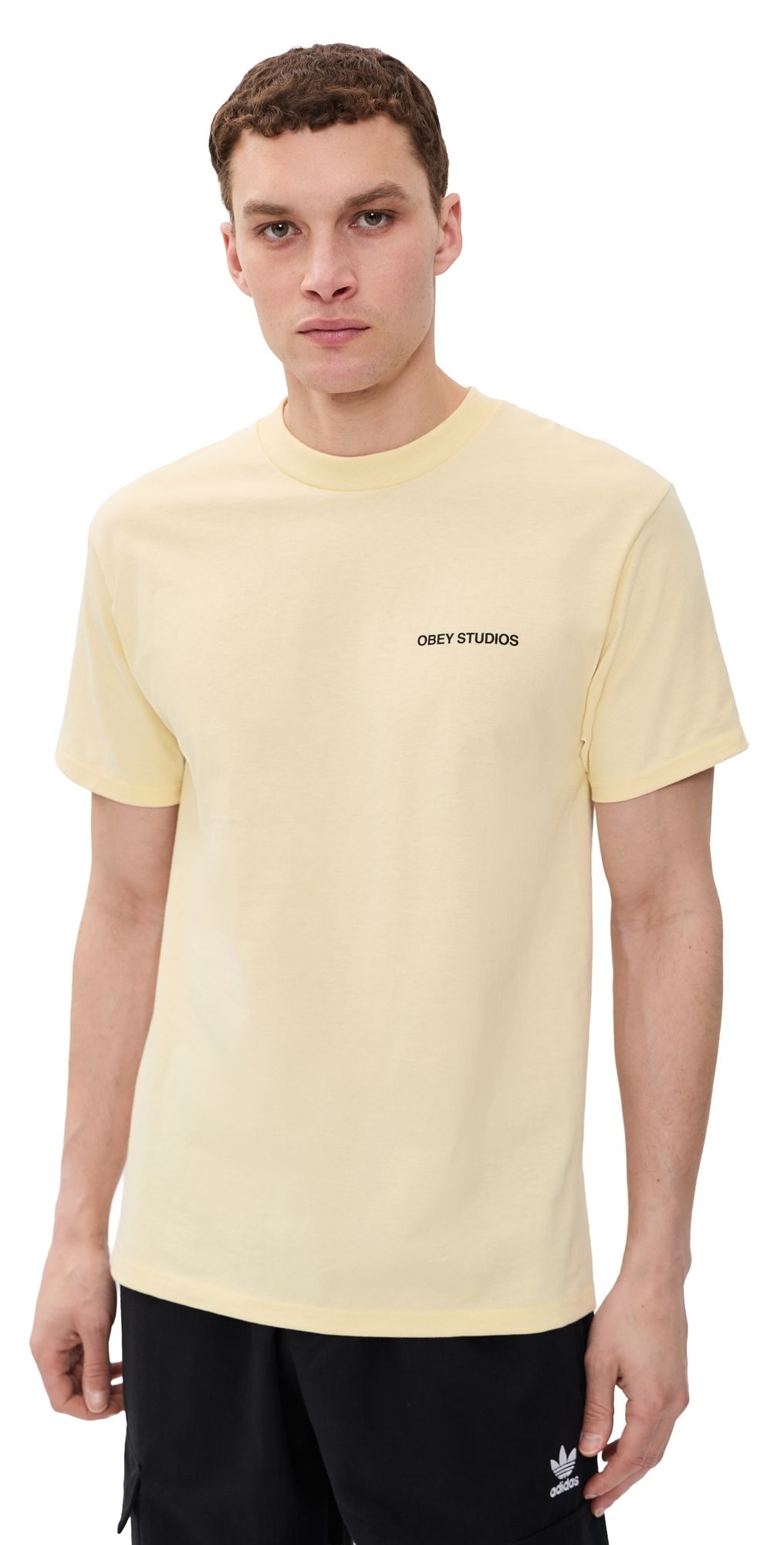 Obey Moves Of Life Tee Pale Yellow XXL