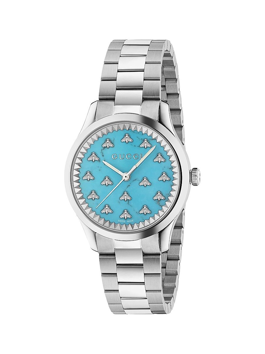 Women's G-Timeless Stainless Steel & Turquoise Bracelet Watch - Turquoise
