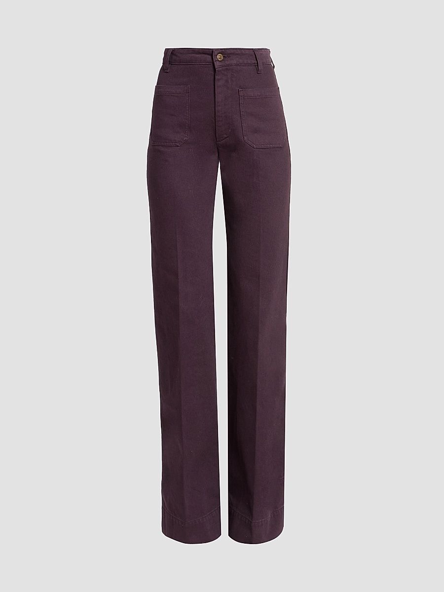 Victoria Beckham Women's Alina Wide-Leg High-Rise Jeans - Acai - Size 24