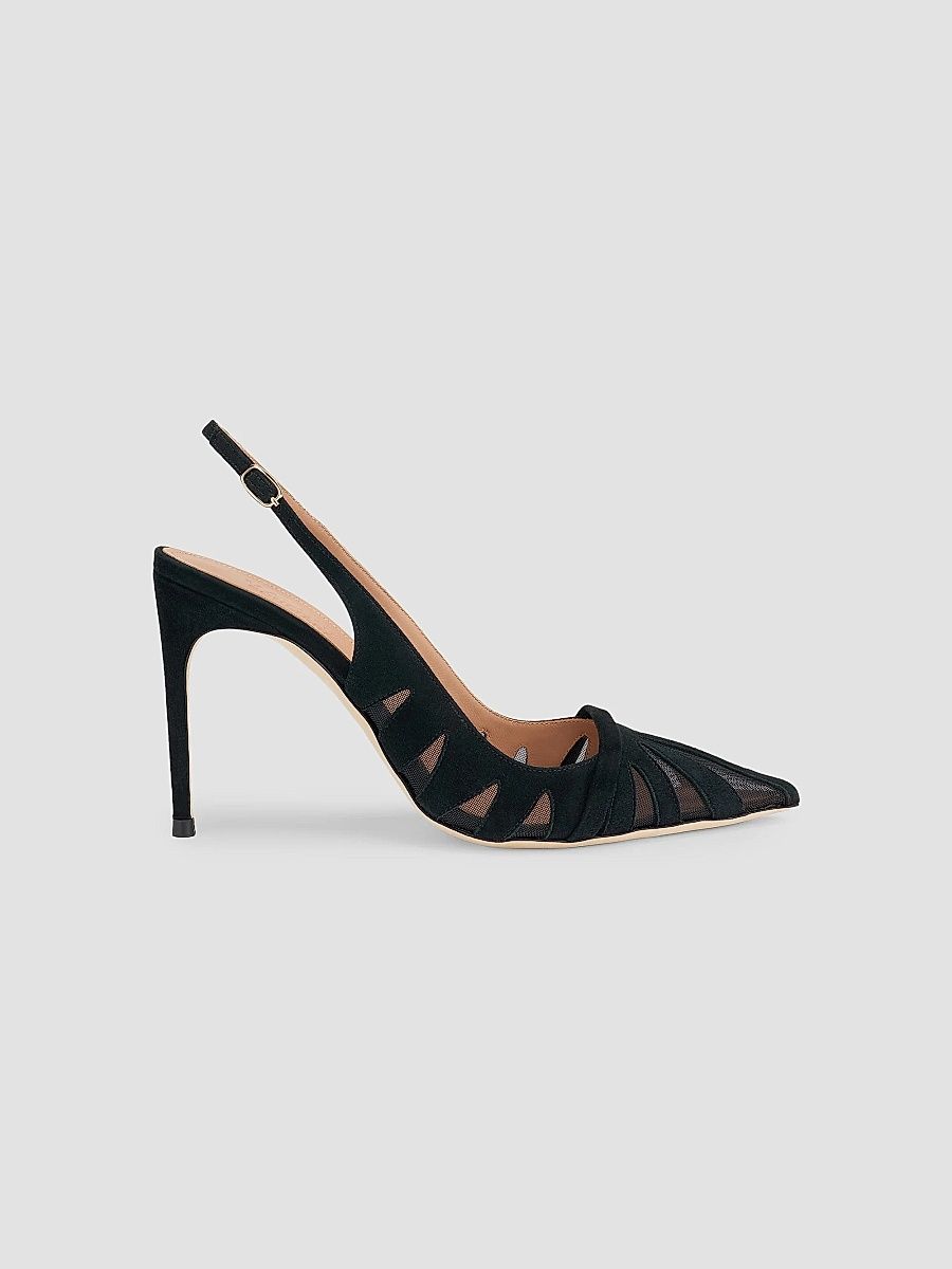 Women's Schiffer 90MM Slingback Pumps - Black - Size 6
