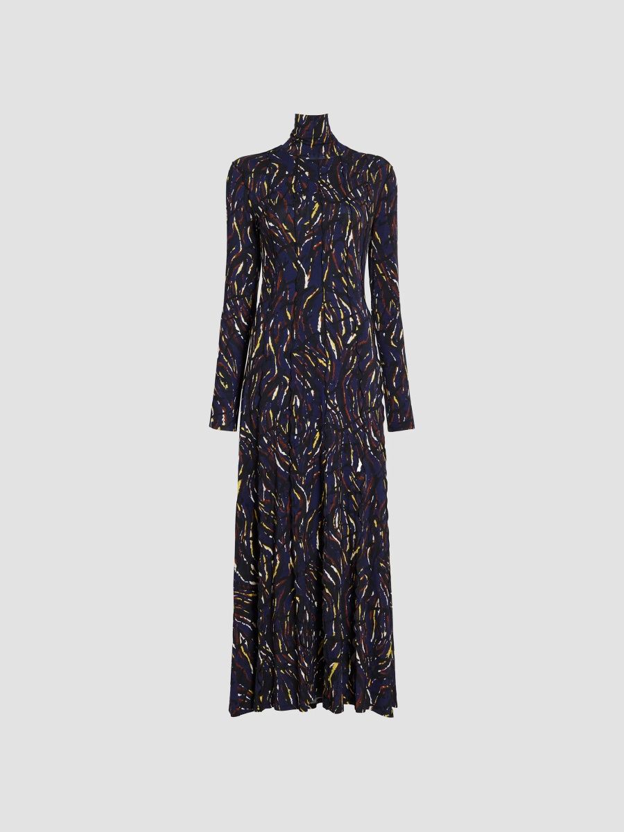 Proenza Schouler White Label Women's Mabel Jersey Maxi Dress - Malbec Multi - Size Medium