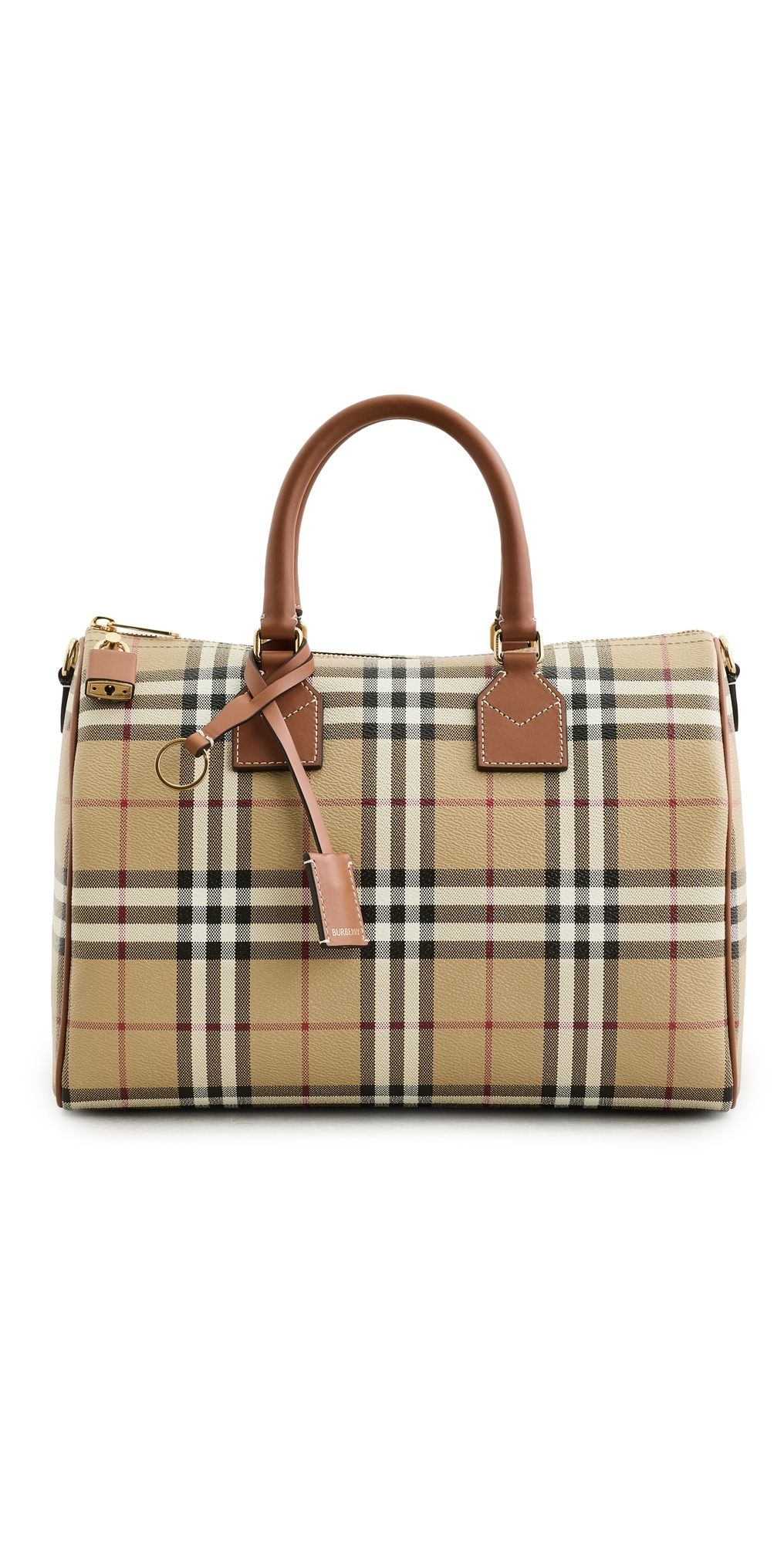 Burberry Medium Bowling Bag Vintage Check One Size