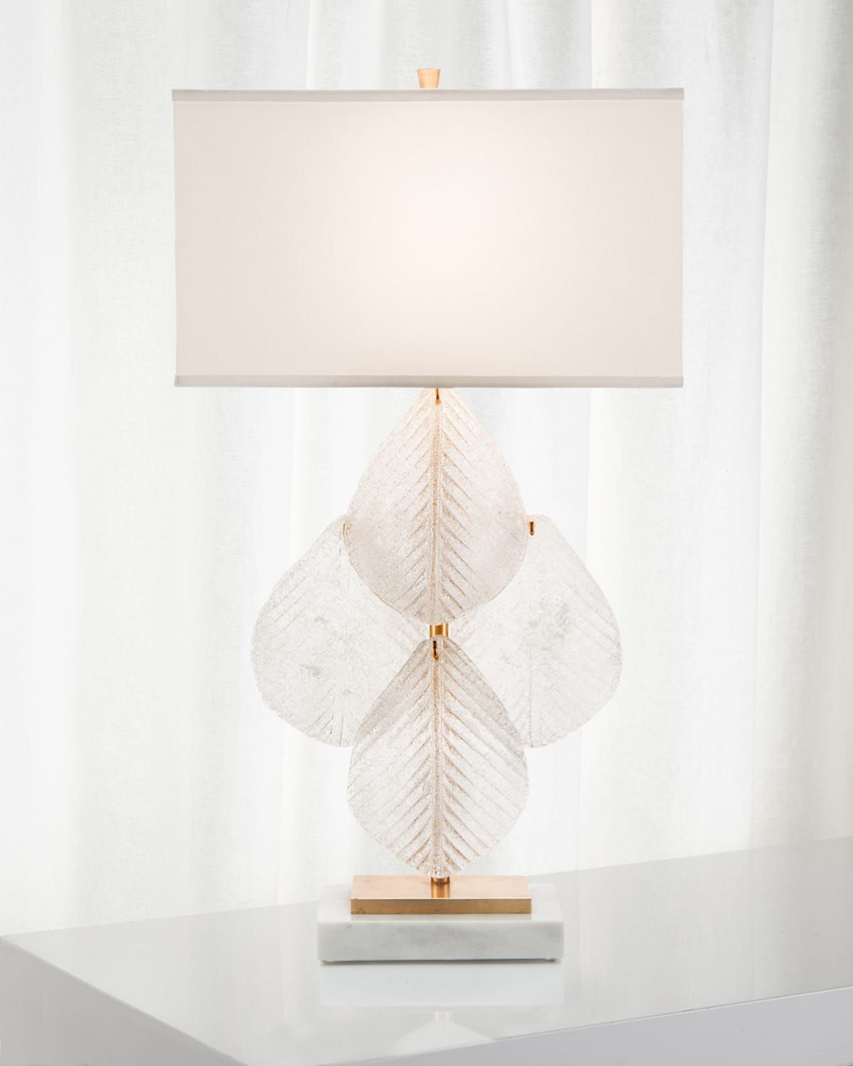 Glass Petal Table Lamp