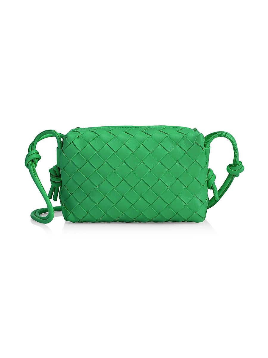 Women's Mini Loop Leather Crossbody Bag - Parakeet