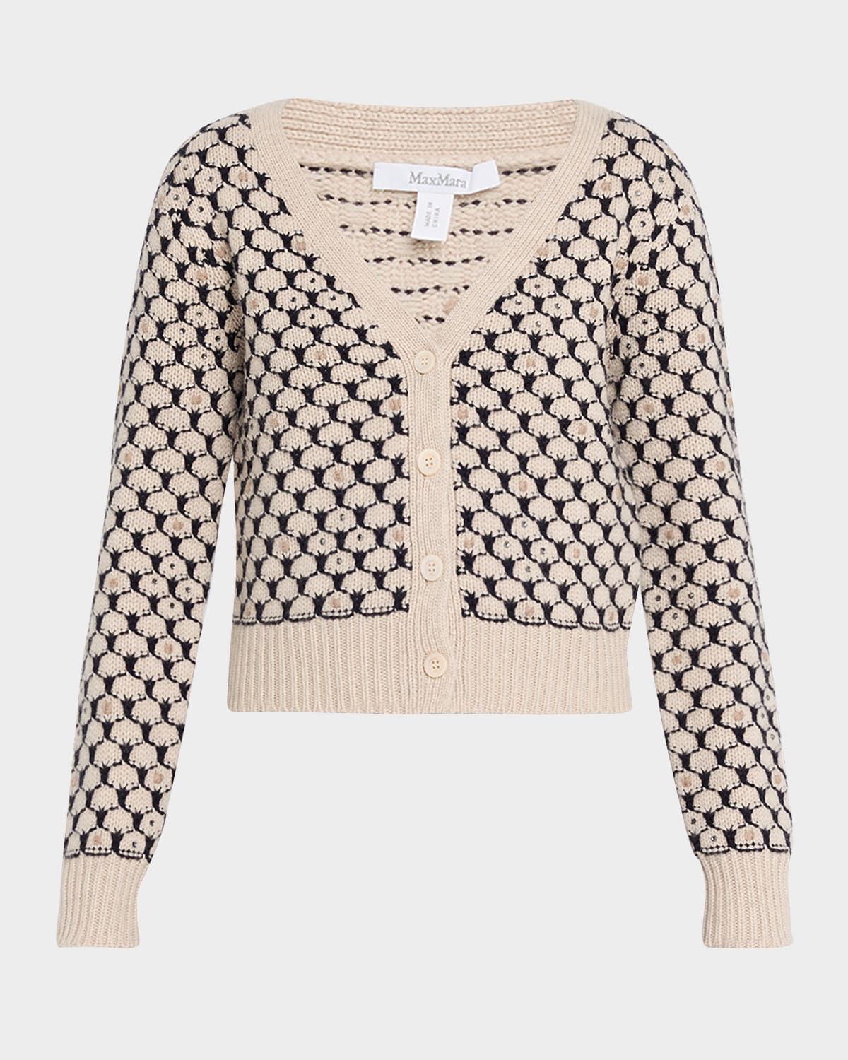 Mastro Rhinestone-Embellished Crop Cardigan