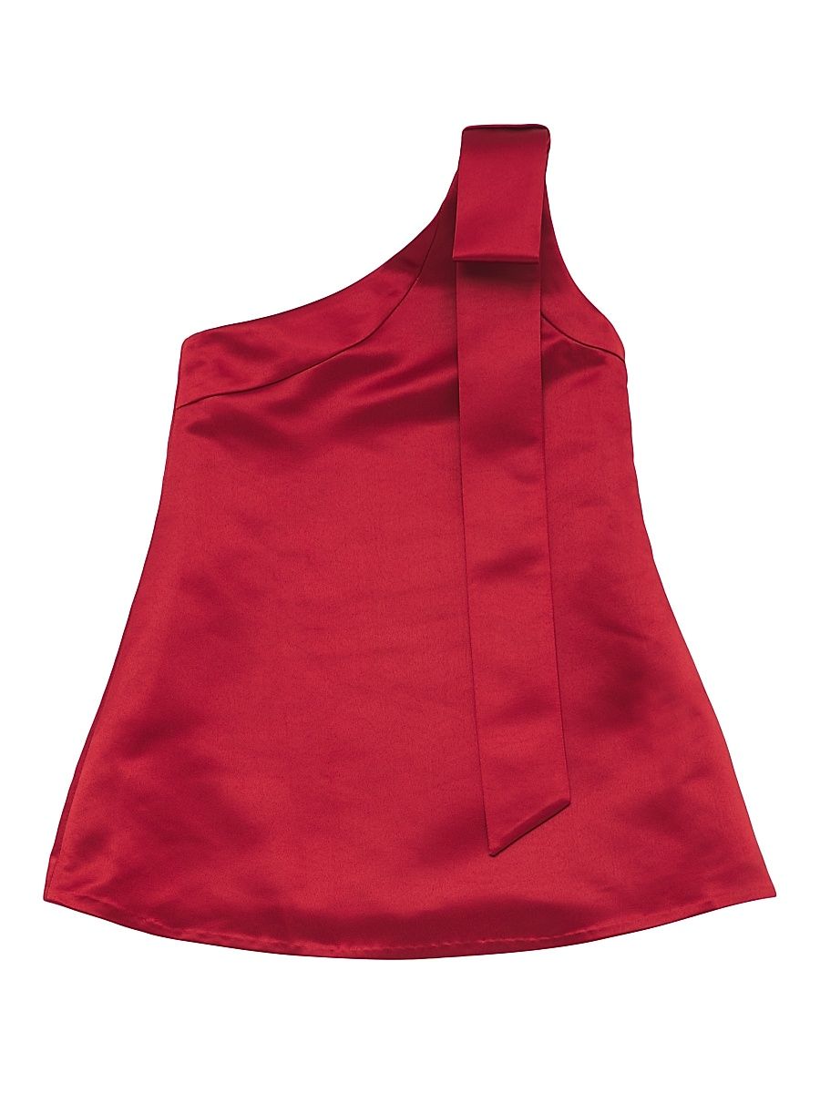 Little Girl's & Girl's Nathaly One-Shoulder Dress - Merlot - Size 8