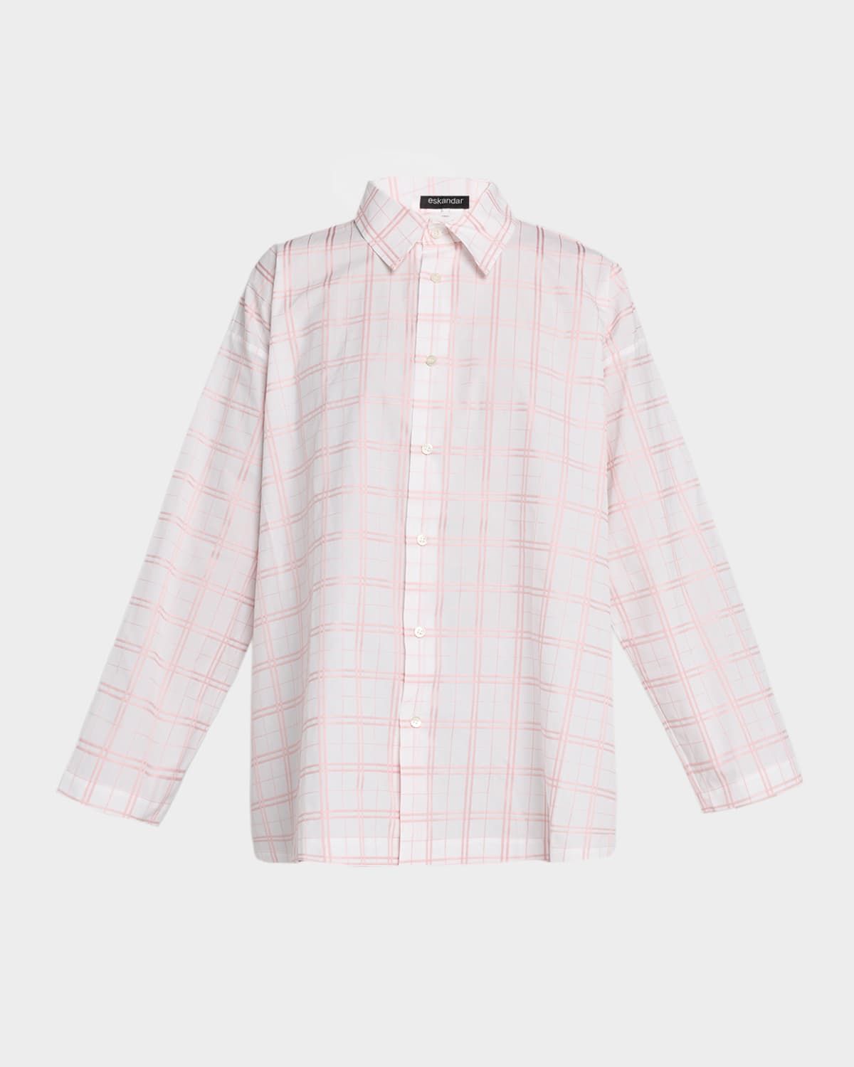 A-Line Plaid Cotton Shirt