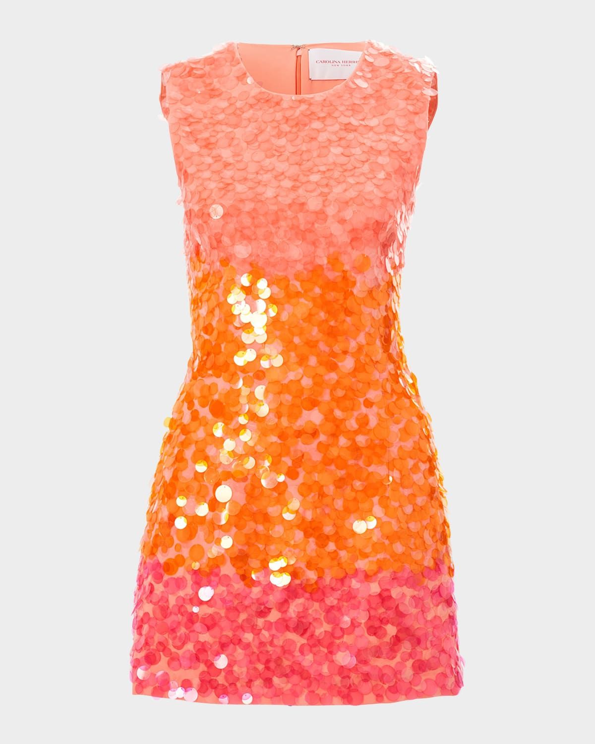 Stripe Sequined Sleeveless Mini Dress