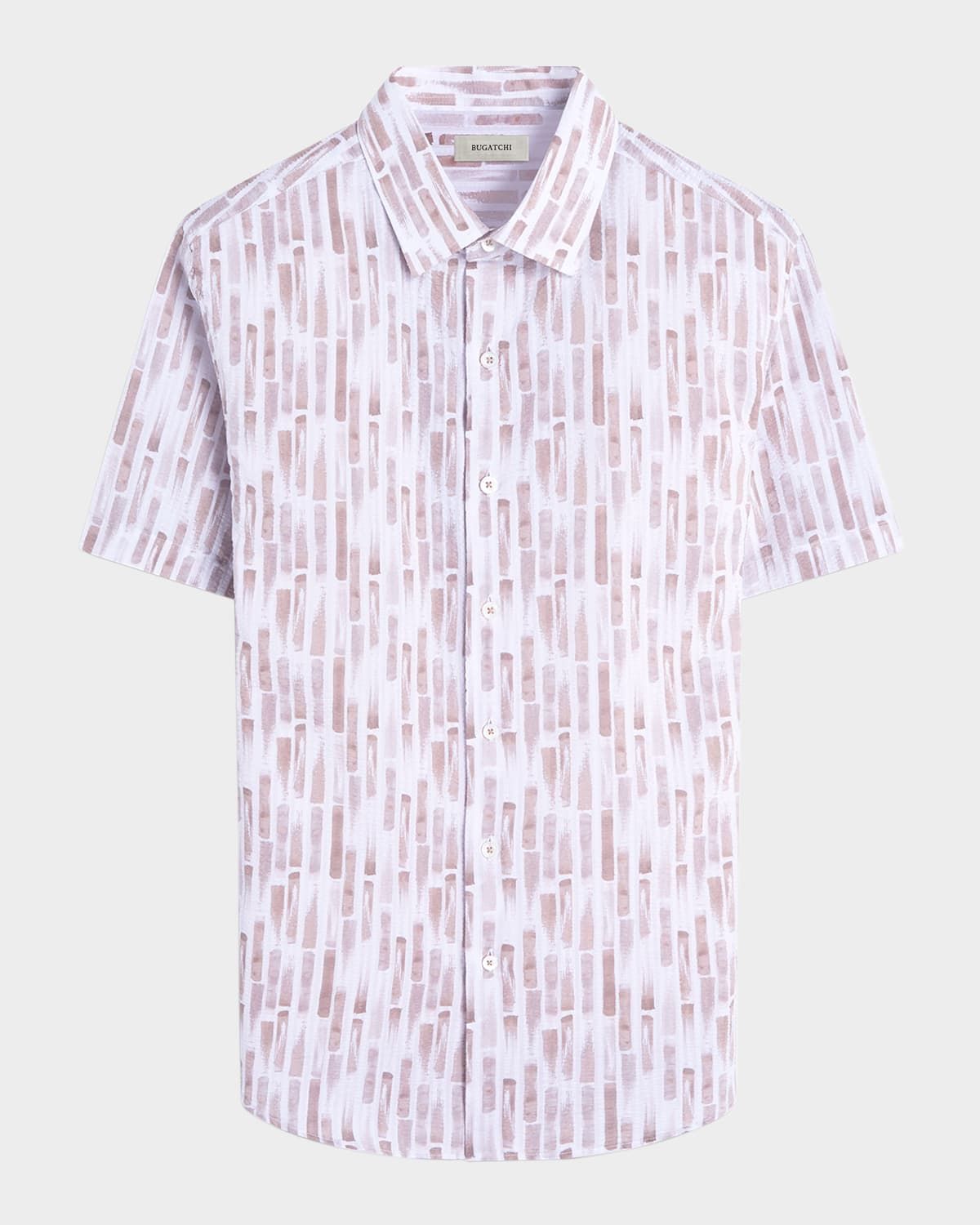 Men & apos;s Orson Seersucker Geometric Short-Sleeve Shirt