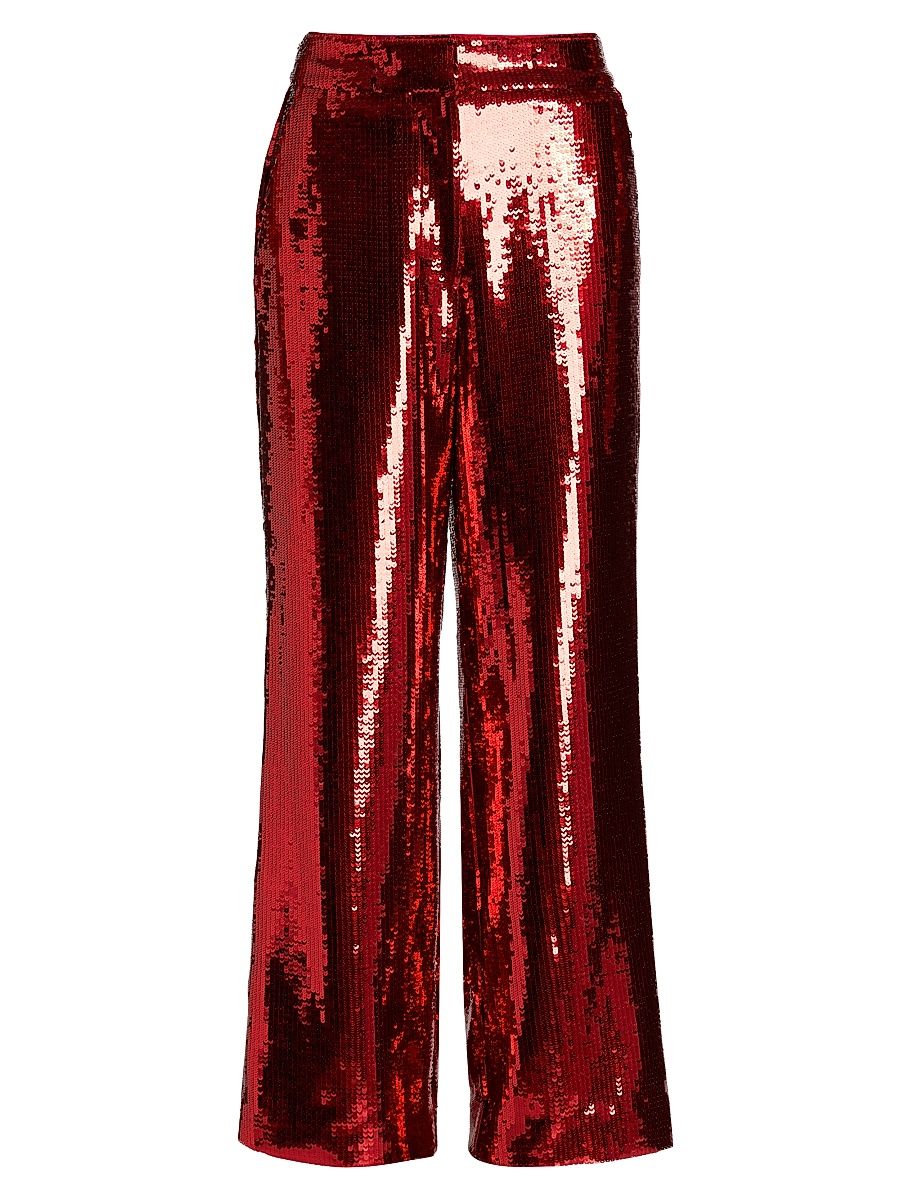 Women's Heritage The Allegra Sequin Pants - Ruby Red Sequin - Size 6